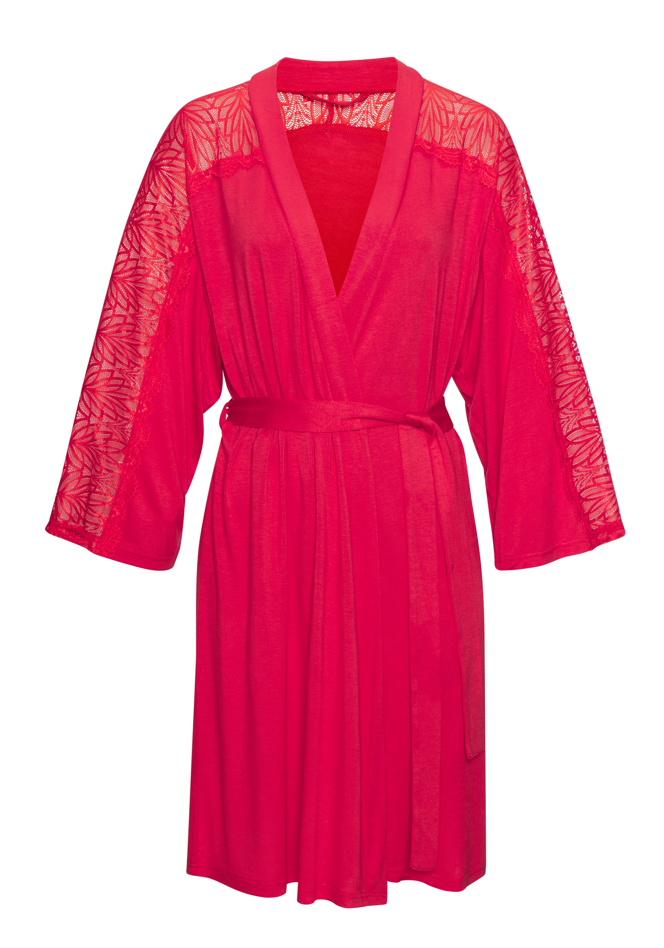 LASCANA Kimono 1-teilig,  Mit schönen Spitzedetails