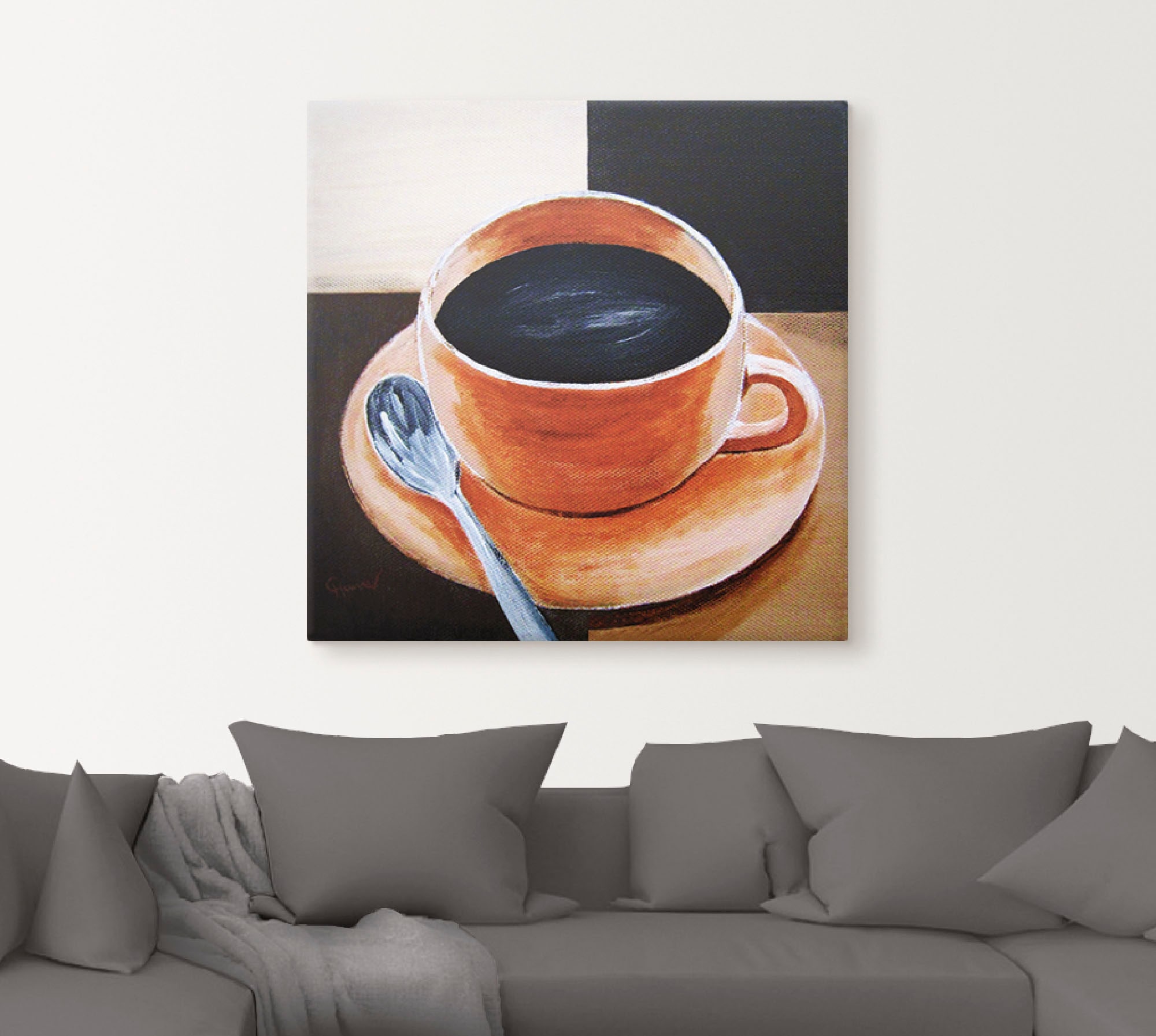 Artland Wandbild »Kaffee«, Getränke, (1 St.), als Leinwandbild, Poster in verschied. Größen