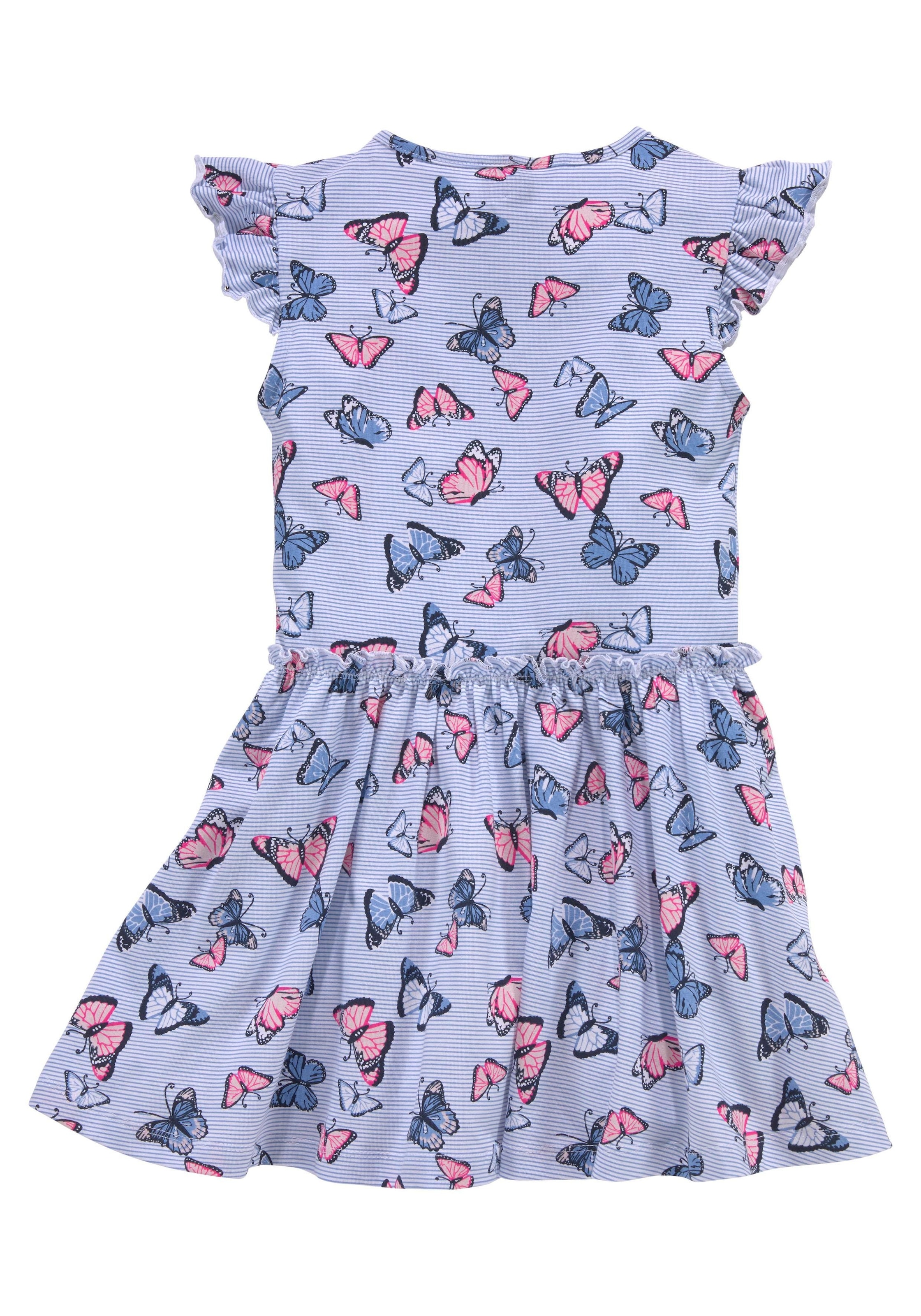 KIDSWORLD Jerseykleid »für kleine Mädchen«, mit niedlichem Schmetterlingsmuster