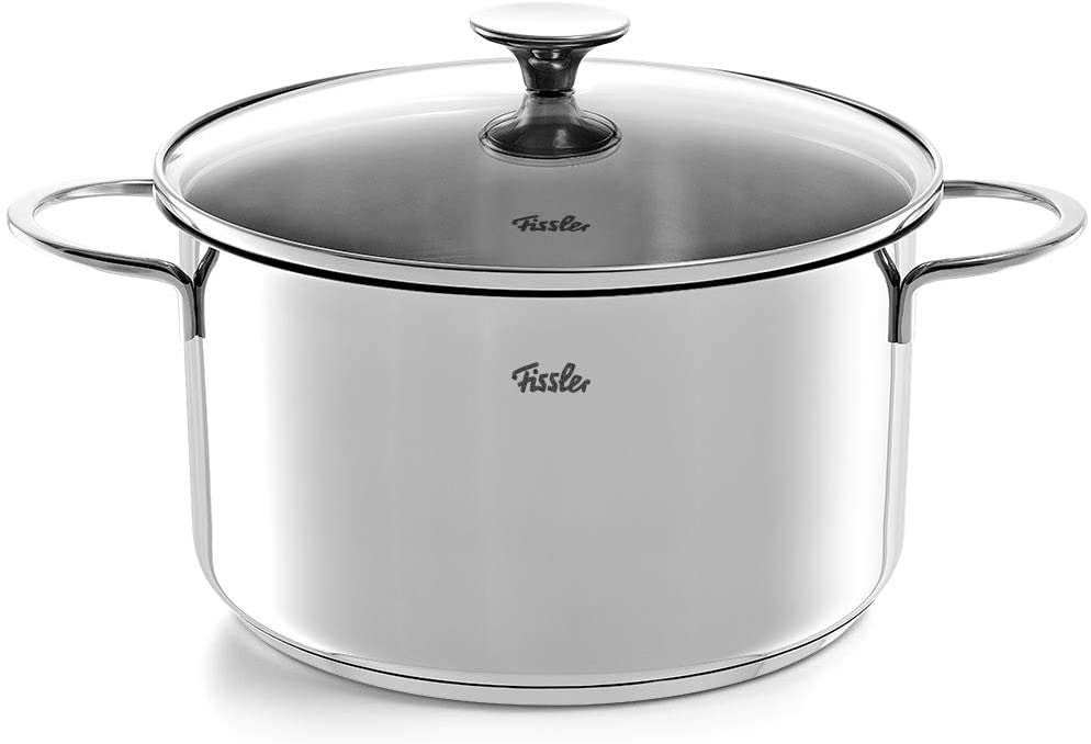 Fissler Topf-Set »Copenhagen« Set, Bratentopf 20 cm, je 1 Kochtopf 16/20/24 cm, Stielkasserolle 16 cm, 9 Stk. tlg. Edelstahl 18/10