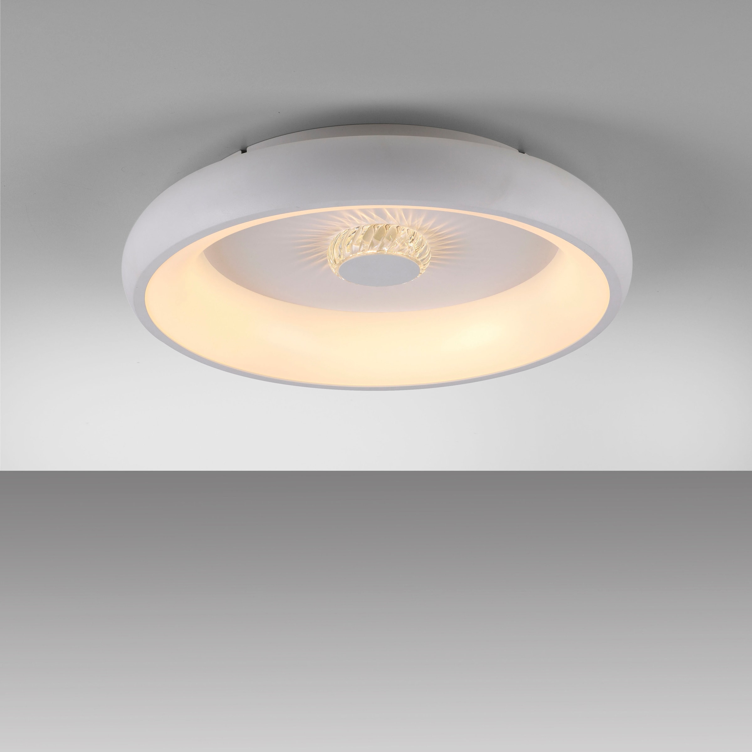 JUST LIGHT Deckenleuchte »VERTIGO« LED-Board 1 Stk. warmweiß - kaltweiß CCT über Fernbedienung, Funk inkl., separat steuerbar über FB, Memory