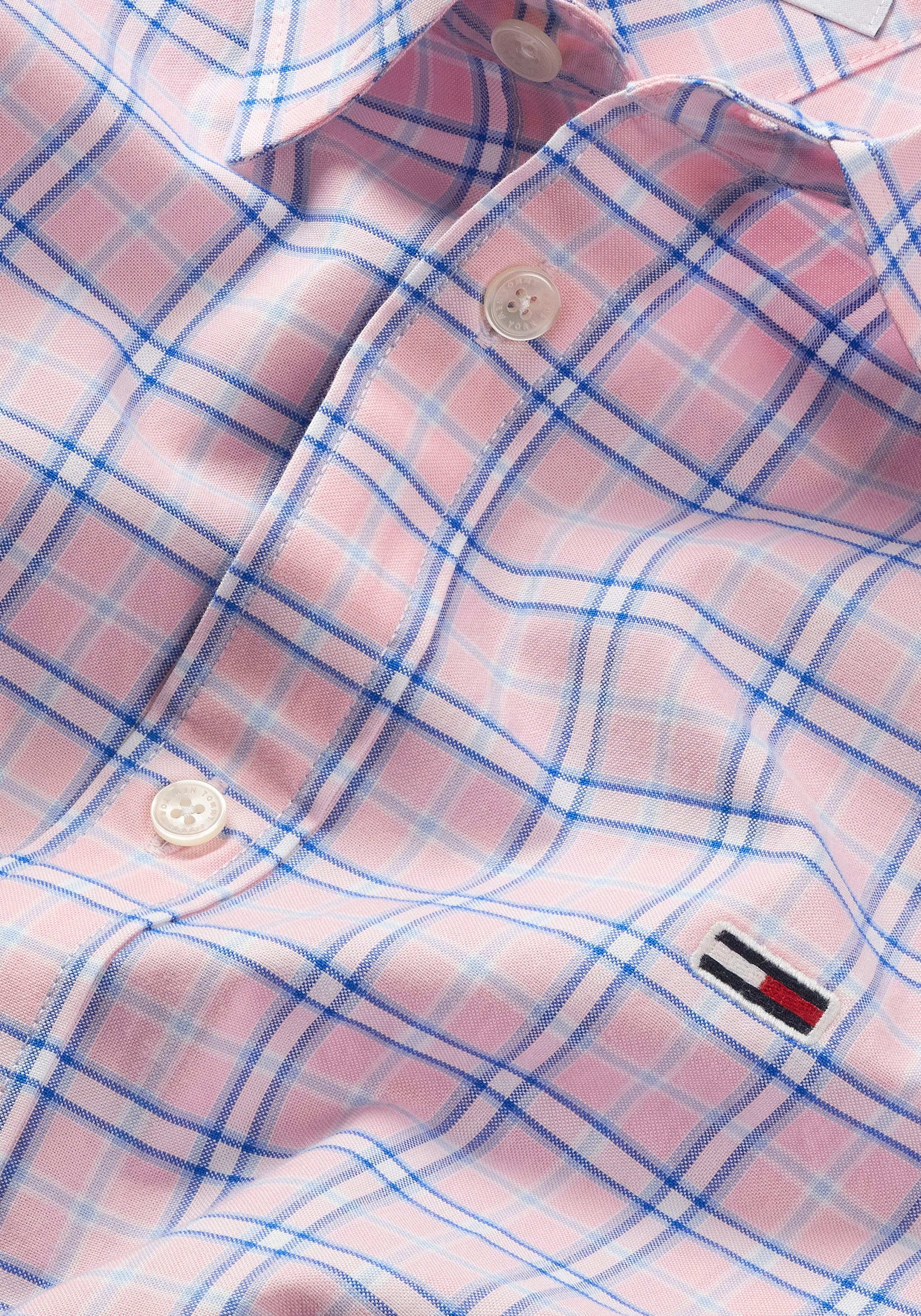 Tommy Jeans Langarmhemd »TJM REG OXFORD CHECK SHIRT«