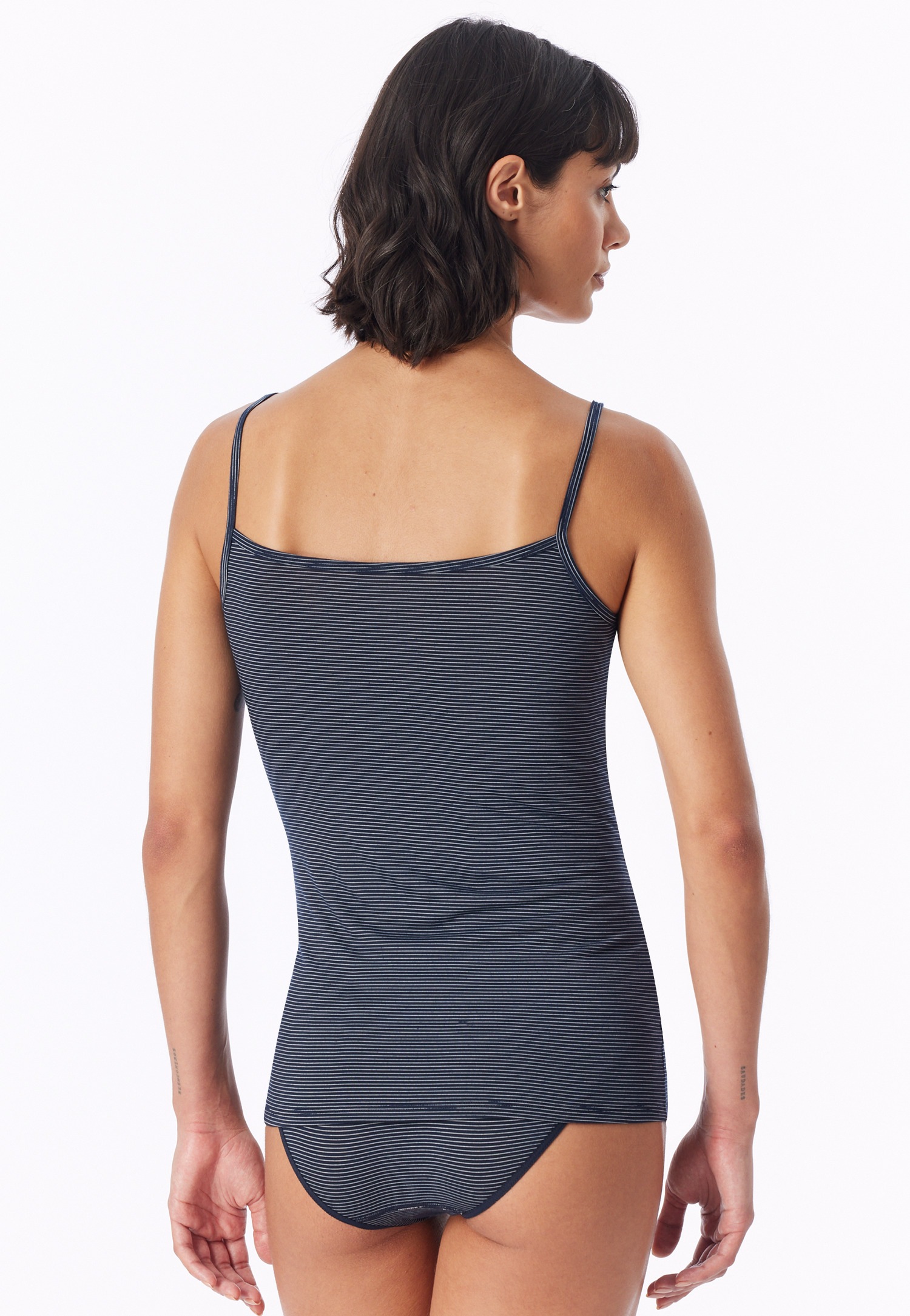 Schiesser Unterhemd »Modal Essentials« Single Jersey, schmale Träger, feine Streifen
