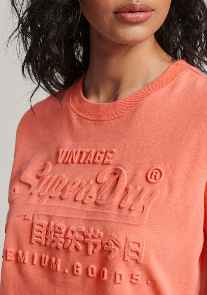 Superdry Rundhalsshirt »EMBOSSED VL T SHIRT«