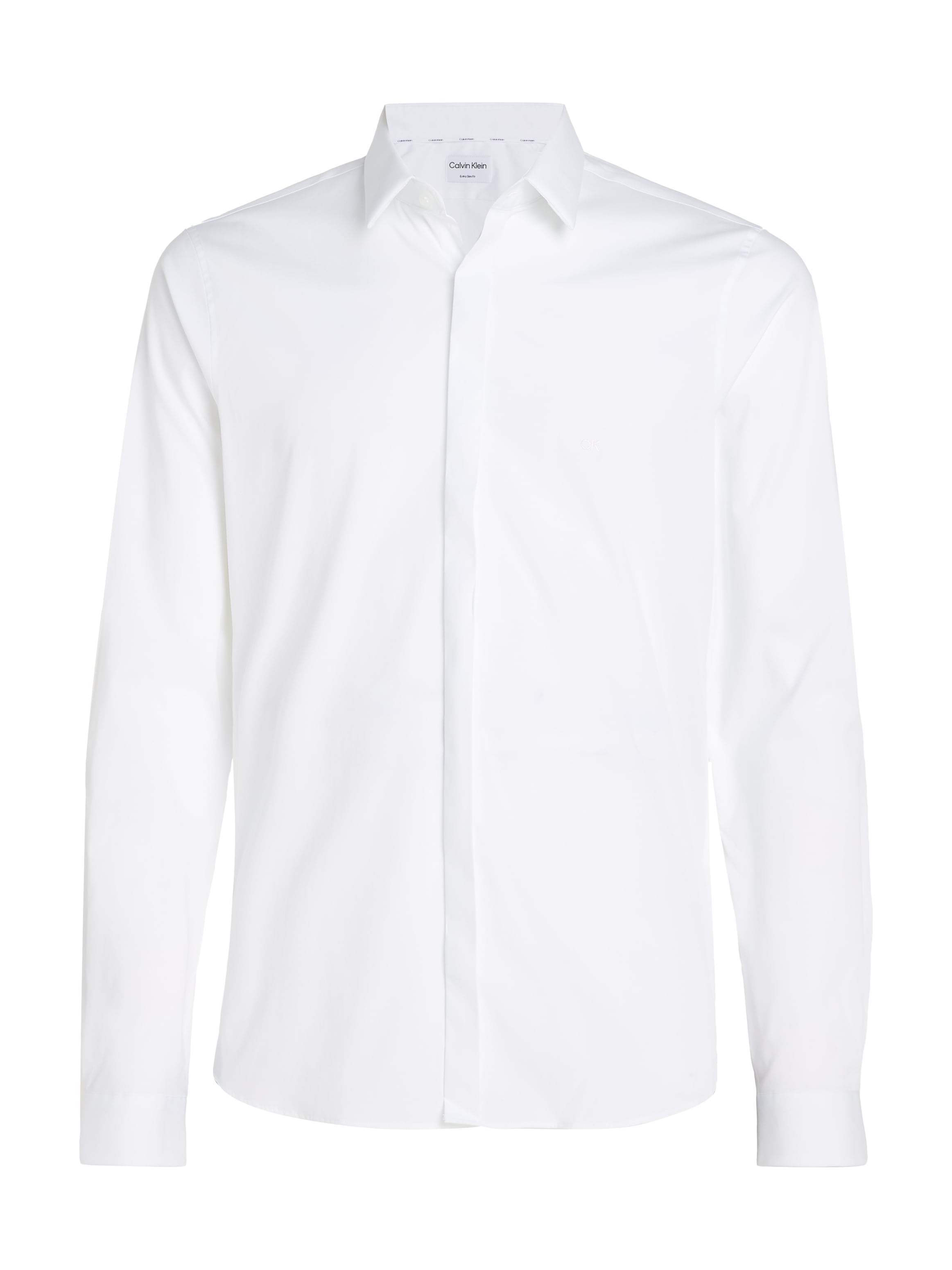 Calvin Klein Langarmhemd »POPLIN HP EXTRA SLIM SHIRT«, mit Logostickerei