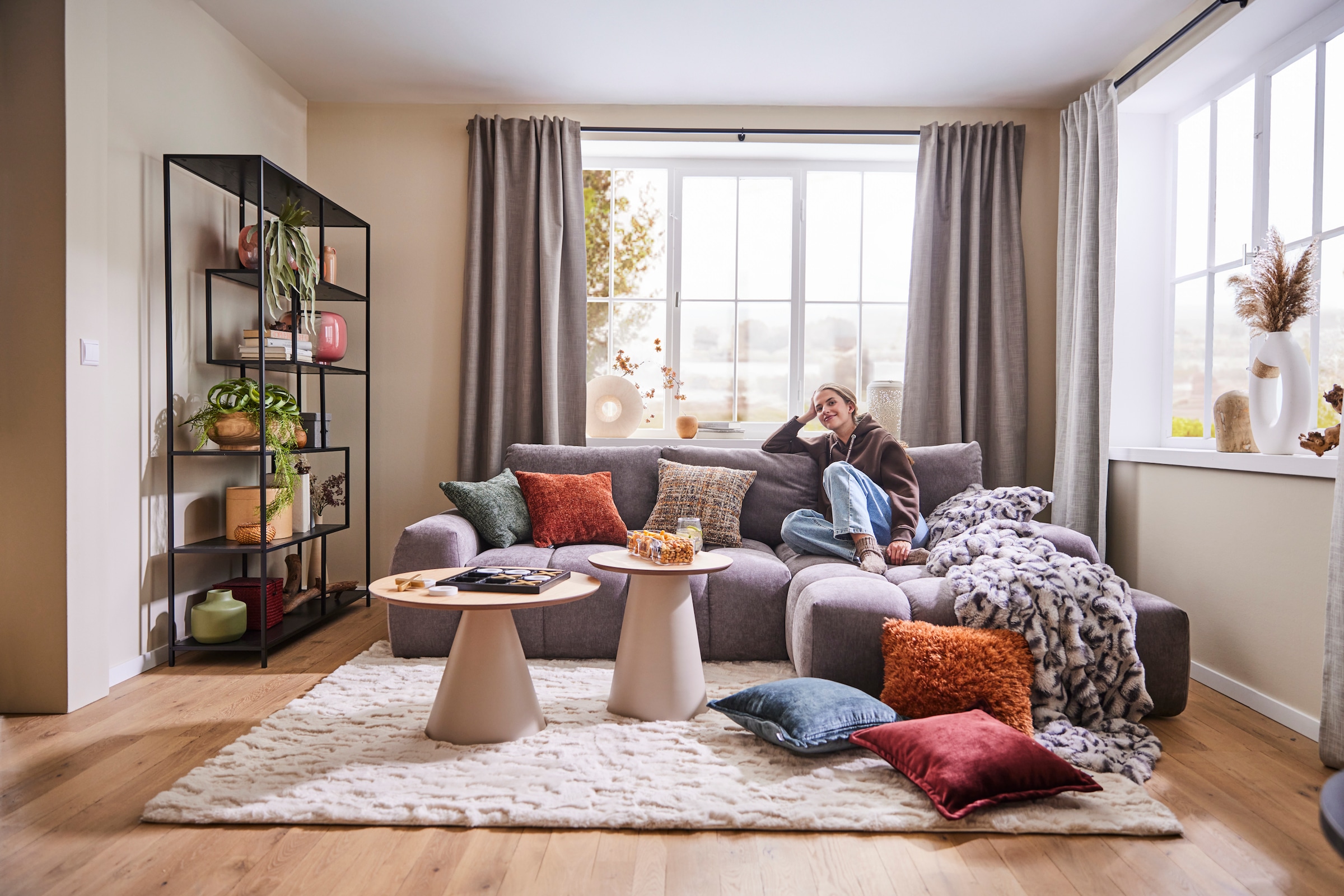 LeGer Home by Lena Gercke Verdunkelungsvorhang »Marusha«, (1 St.), Verdunkelnder Vorhang, blickdicht, Leinenoptik, verschiede Größen