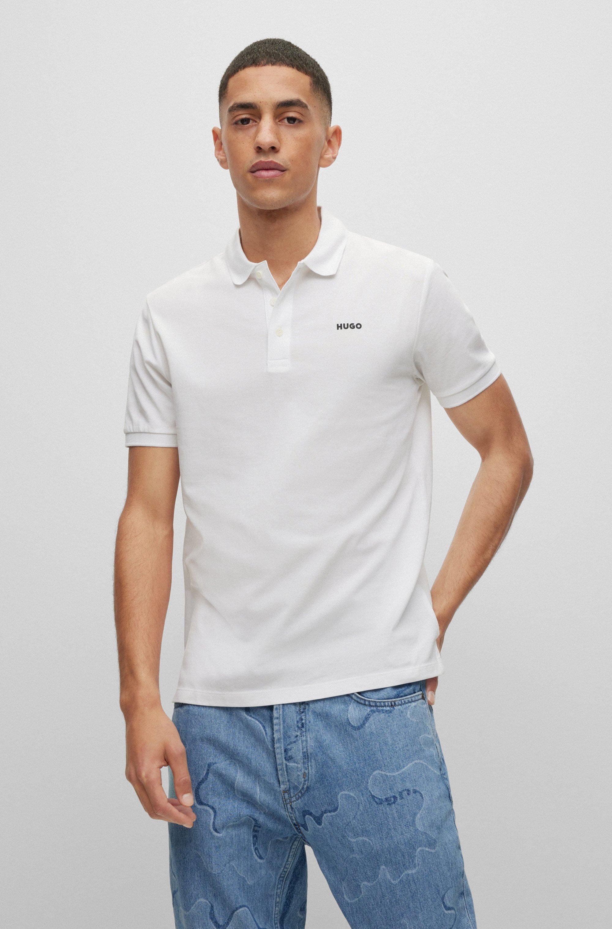 HUGO Poloshirt »Donos« Regular Fit, Baumwoll-Piqué