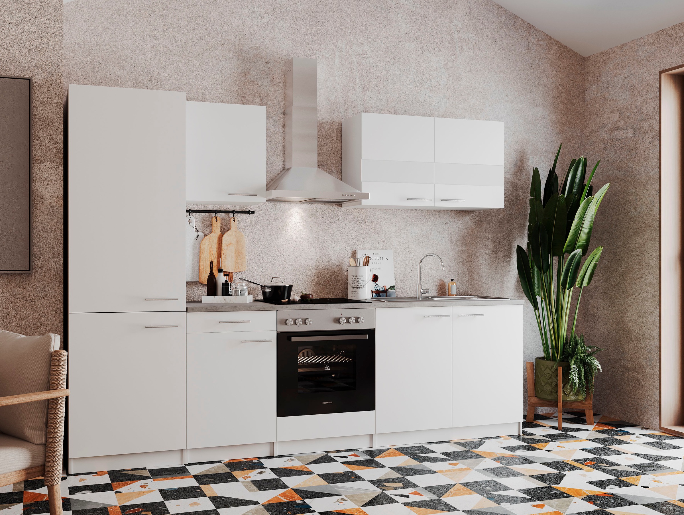 RESPEKTA Küchenzeile »Malia« Breite 270 cm, mit Soft-Close, in exklusiver Konfiguration für OTTO