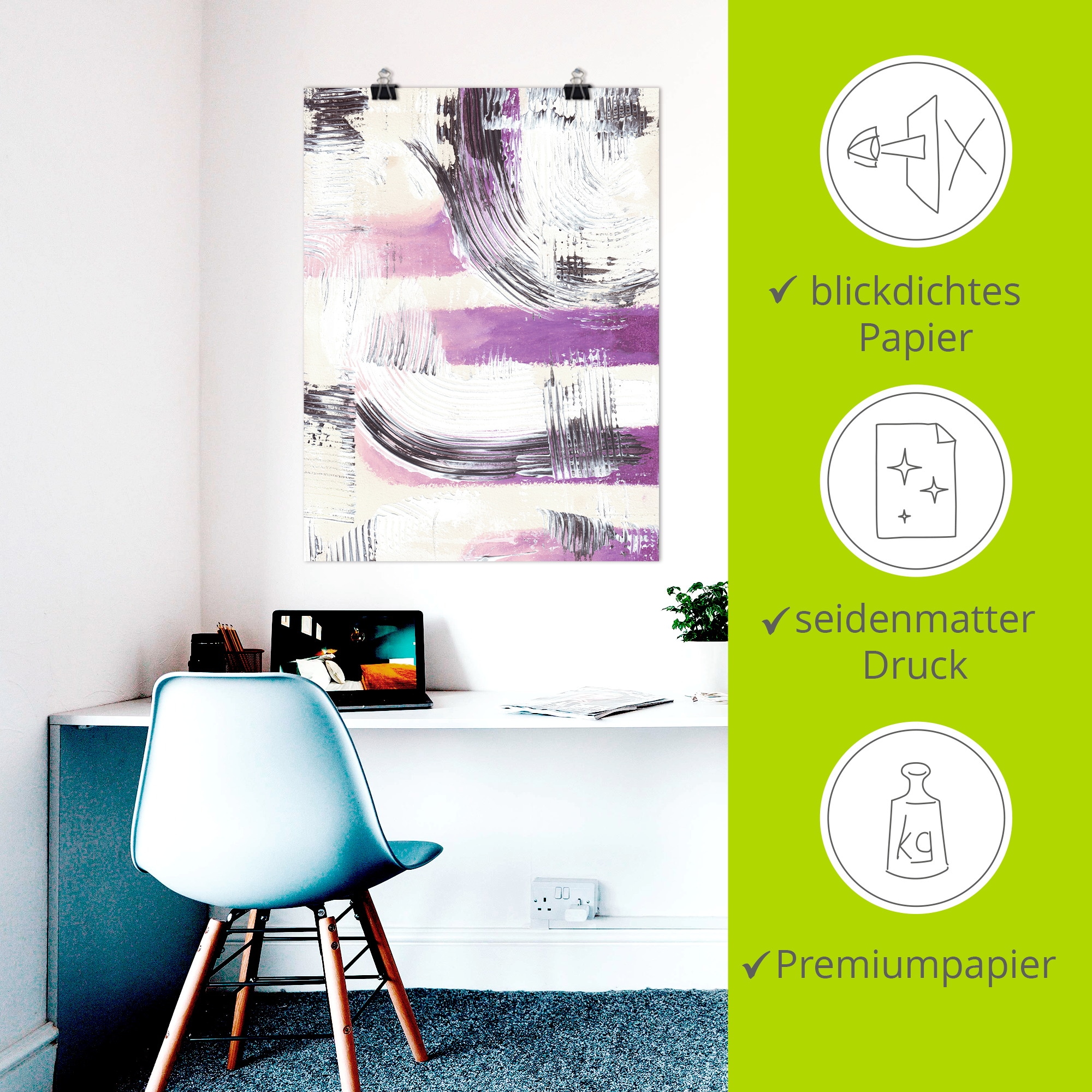 Artland Wandbild »Die Abstraktion eines Lebens« Gegenstandslos 1 Stk. tlg. als Alubild, Leinwandbild, Poster, Wandaufkleber in verschied. Größen