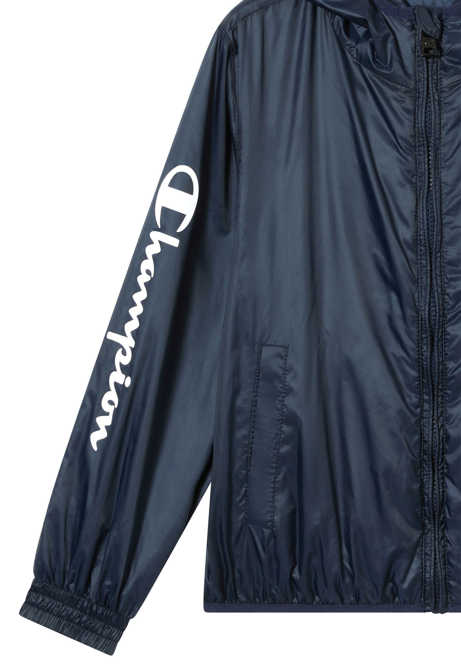 Champion Windbreaker »OUTDOOR Light Hooded Jacket with Large Logo« mit Kapuze
