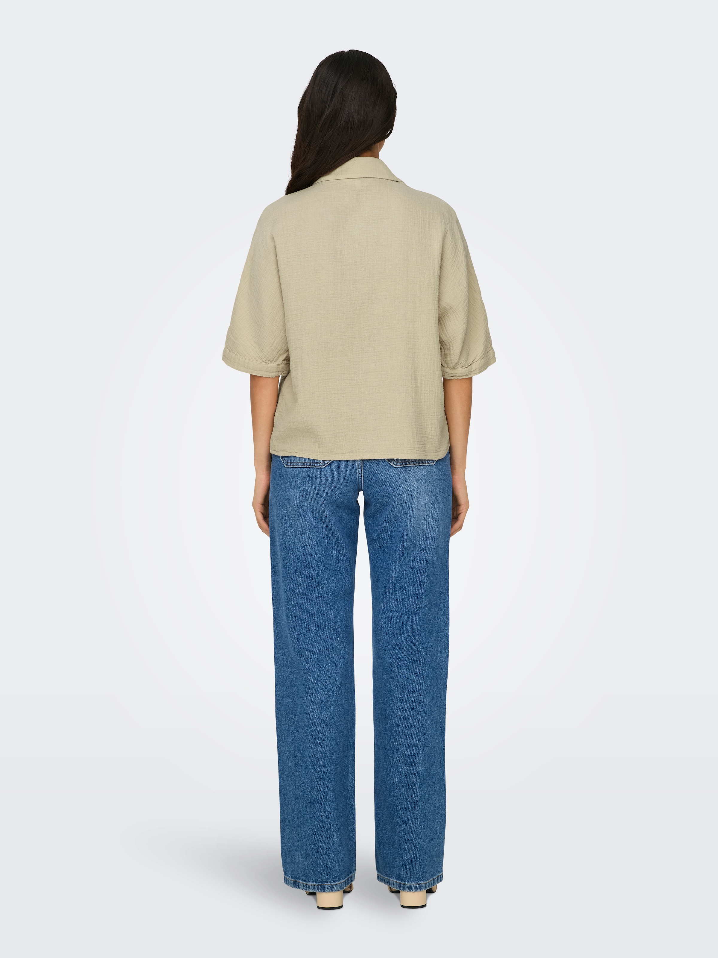 ONLY Kurzarmbluse »ONLTHYRA LIFE SS SHIRT NOOS WVN«