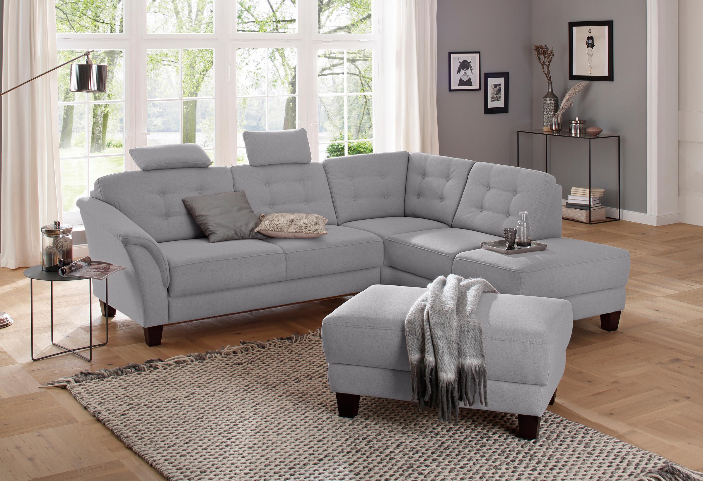 OTTO home Hocker »Trondheim« mit Stauraum, Federkern