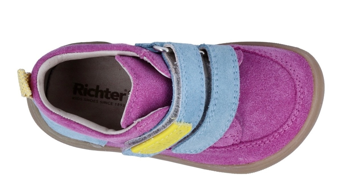 Richter Barfußschuh »Samy«  Kinderschuh im Konstrastlook, Größenschablone zum Download