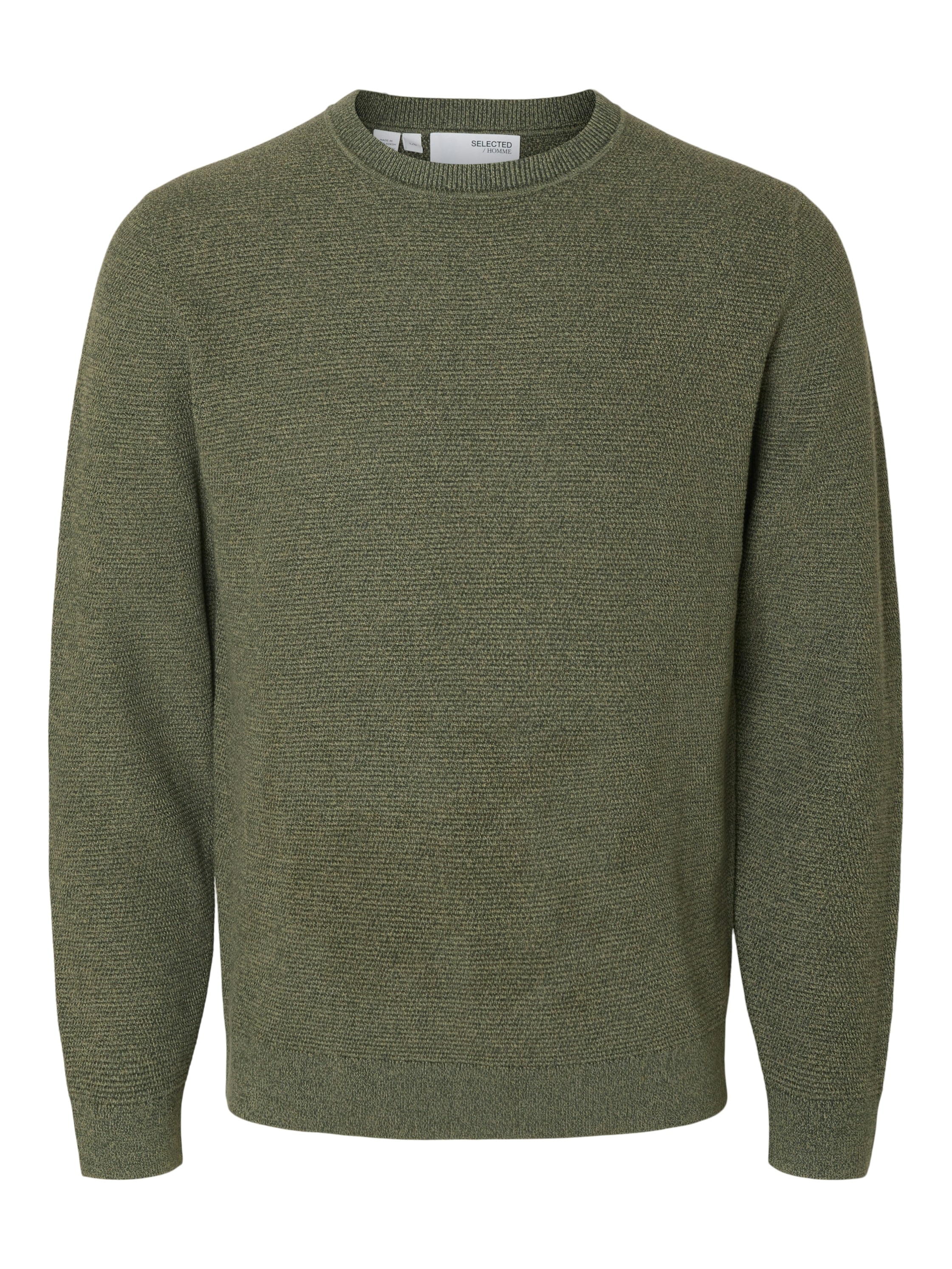 SELECTED HOMME Strickpullover »SLHROSS LS KNIT STRUCTURE CREW NECK NOOS«