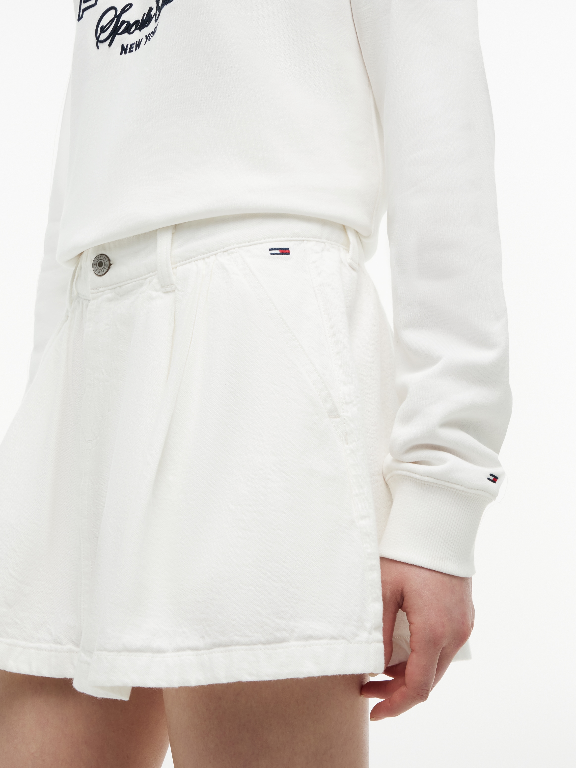 Tommy Jeans Minirock »TJW TWILL FLARED MINI SKIRT« Baumwollmischung, in ausgestellter Form