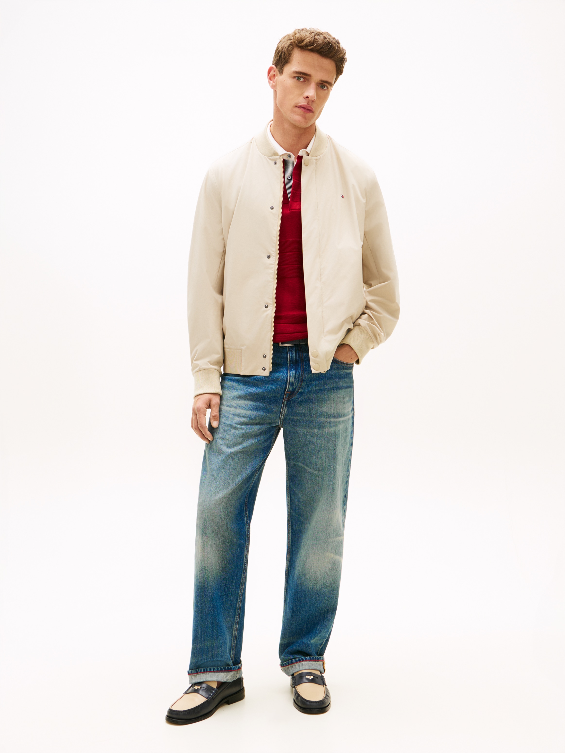 Tommy Hilfiger Bomberjacke »TECH LIGHTWEIGHT« mit Kapuze Regular fit mit Stehkragen