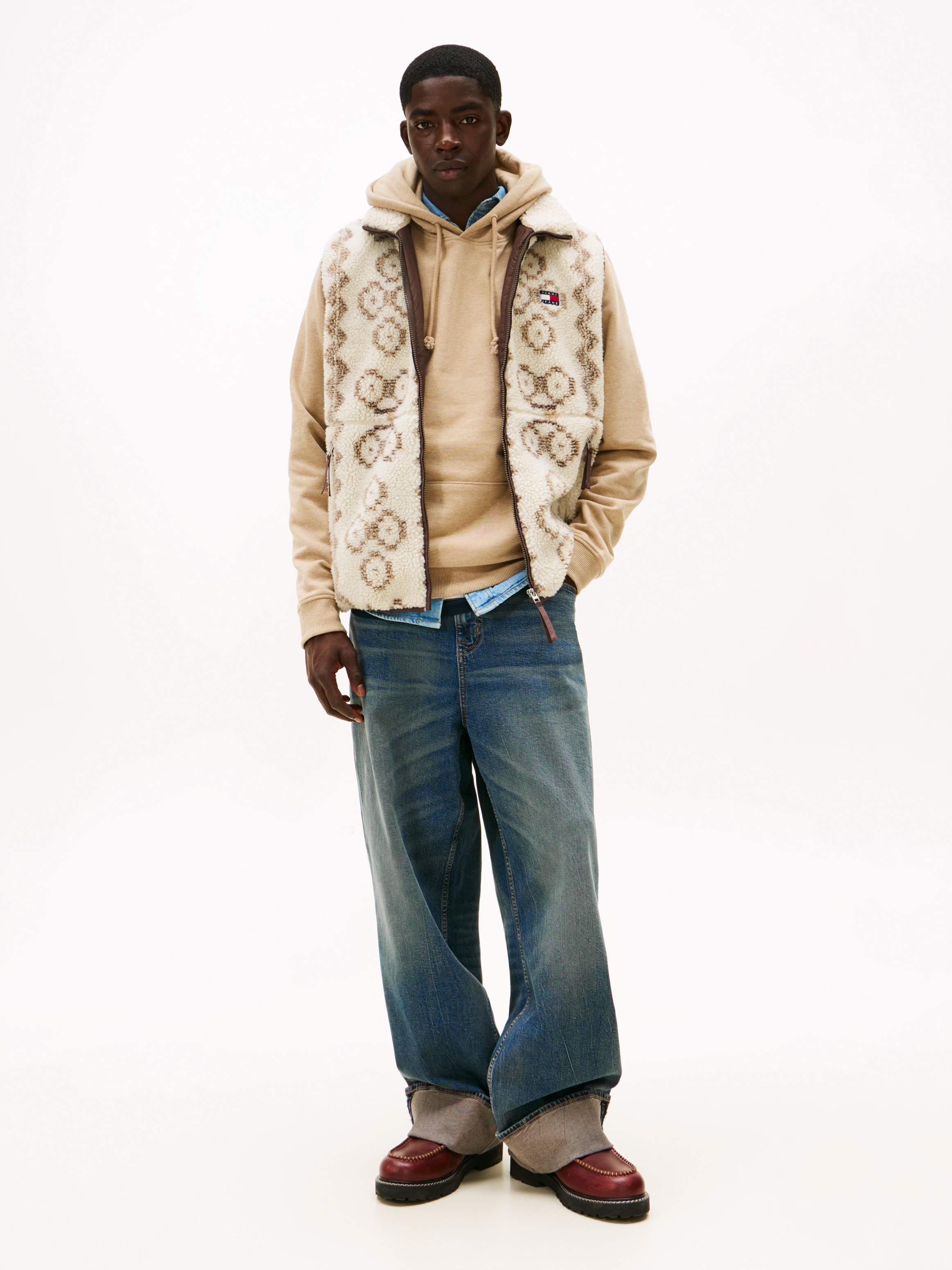 Tommy Jeans Fleeceweste »TJM TEDDY AOP«