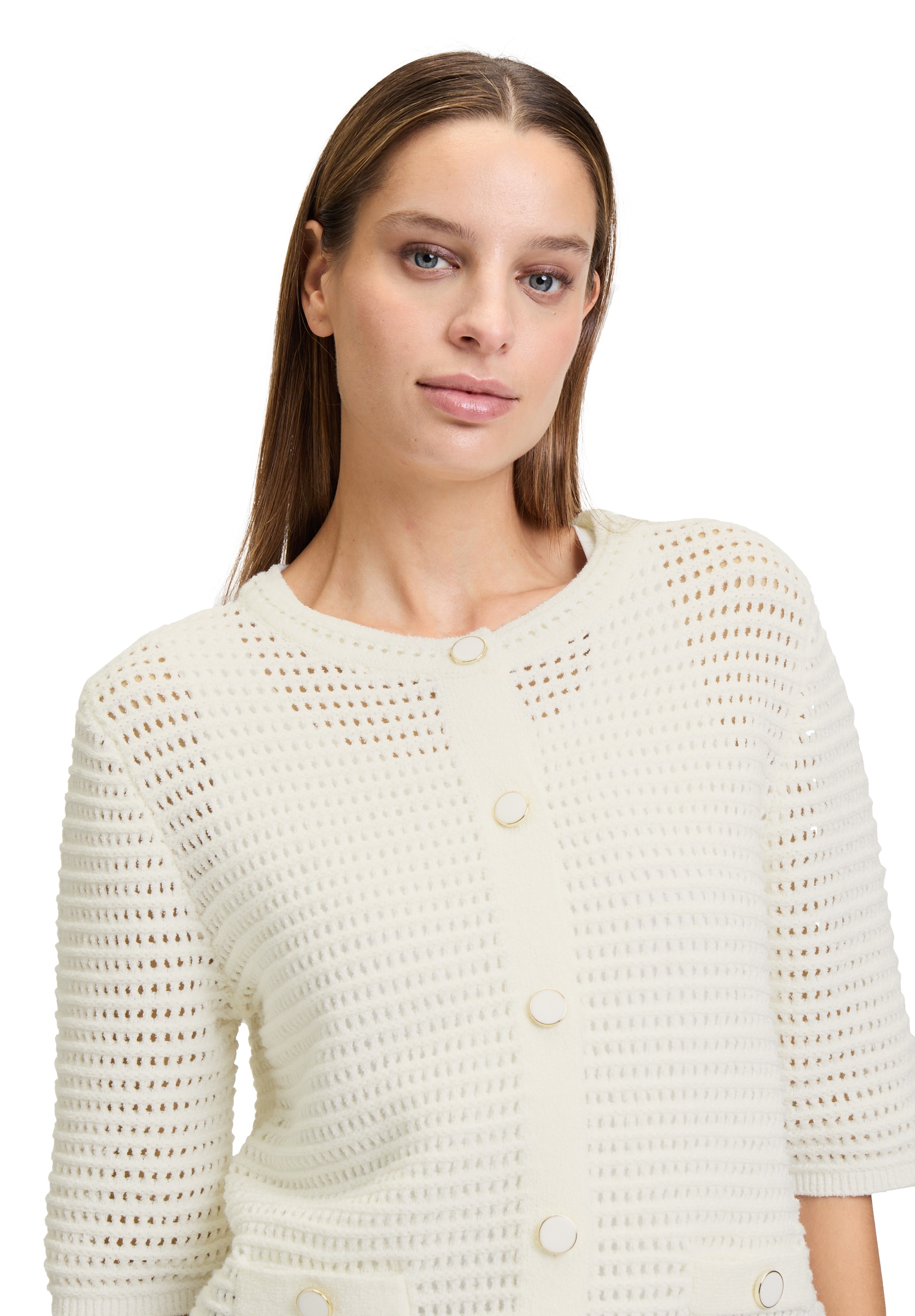 Betty&Co Strickjacke »Sommer-Strickjacke mit Knopfleiste«