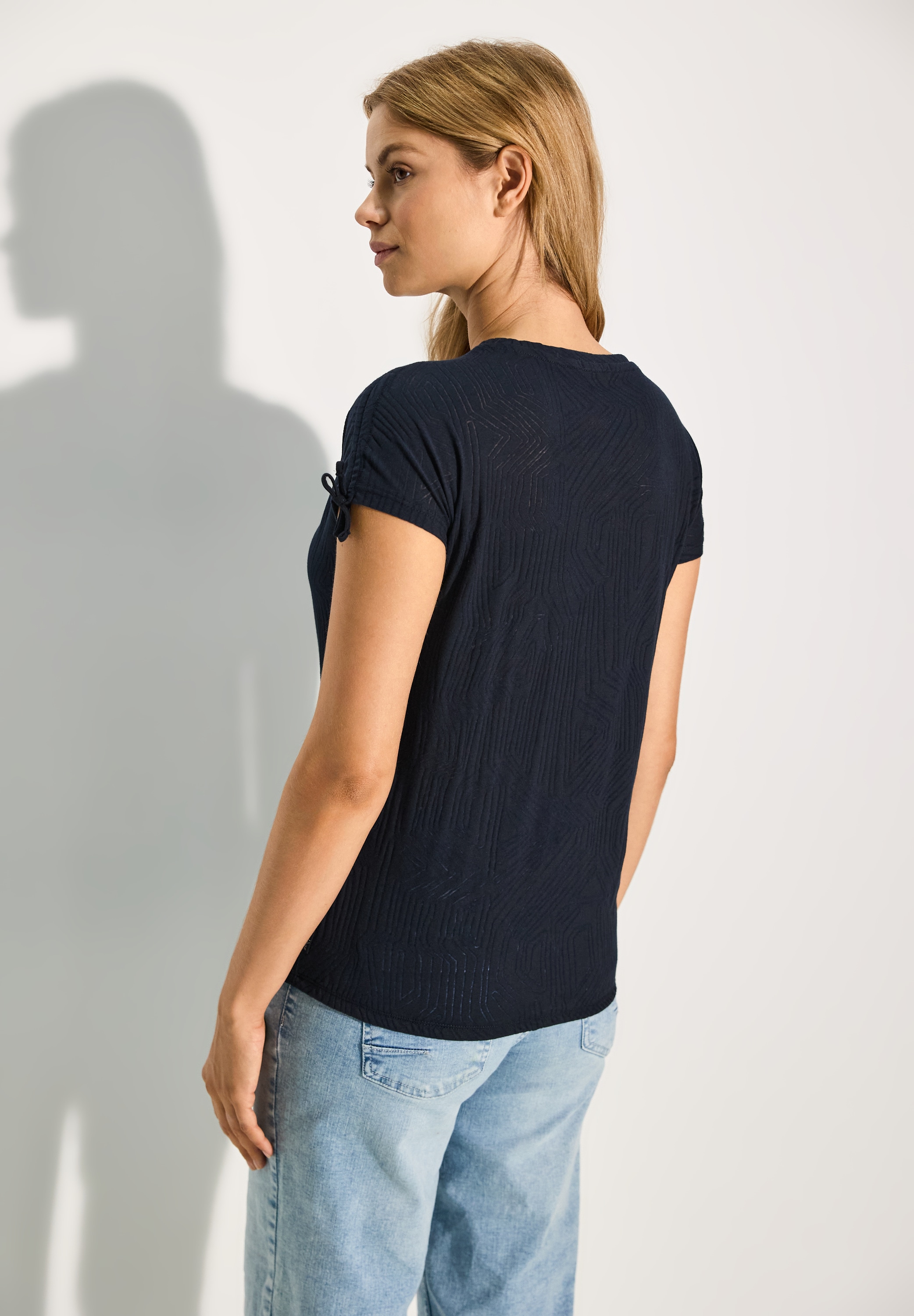 Cecil T-Shirt, mit Burn-Out Muster