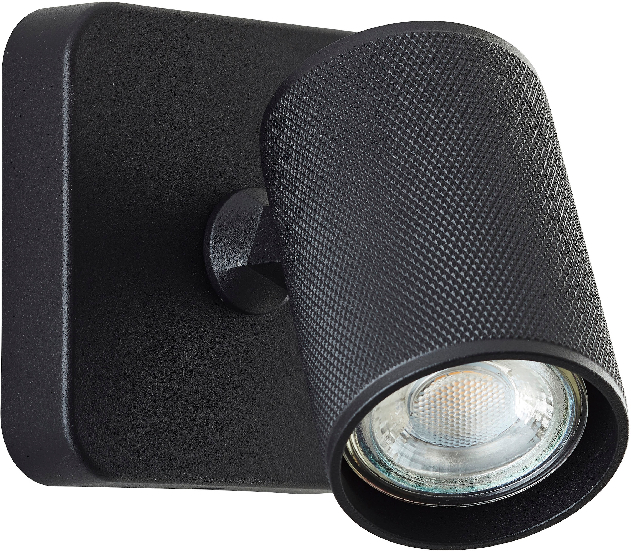 Brilliant Wandstrahler »Marty«, 1 flammig, Leuchtmittel GU10 | LED wechselbar, Wandspot schwenkbar, 12x10x10 cm, GU10, 345lm, 3000K, Metall