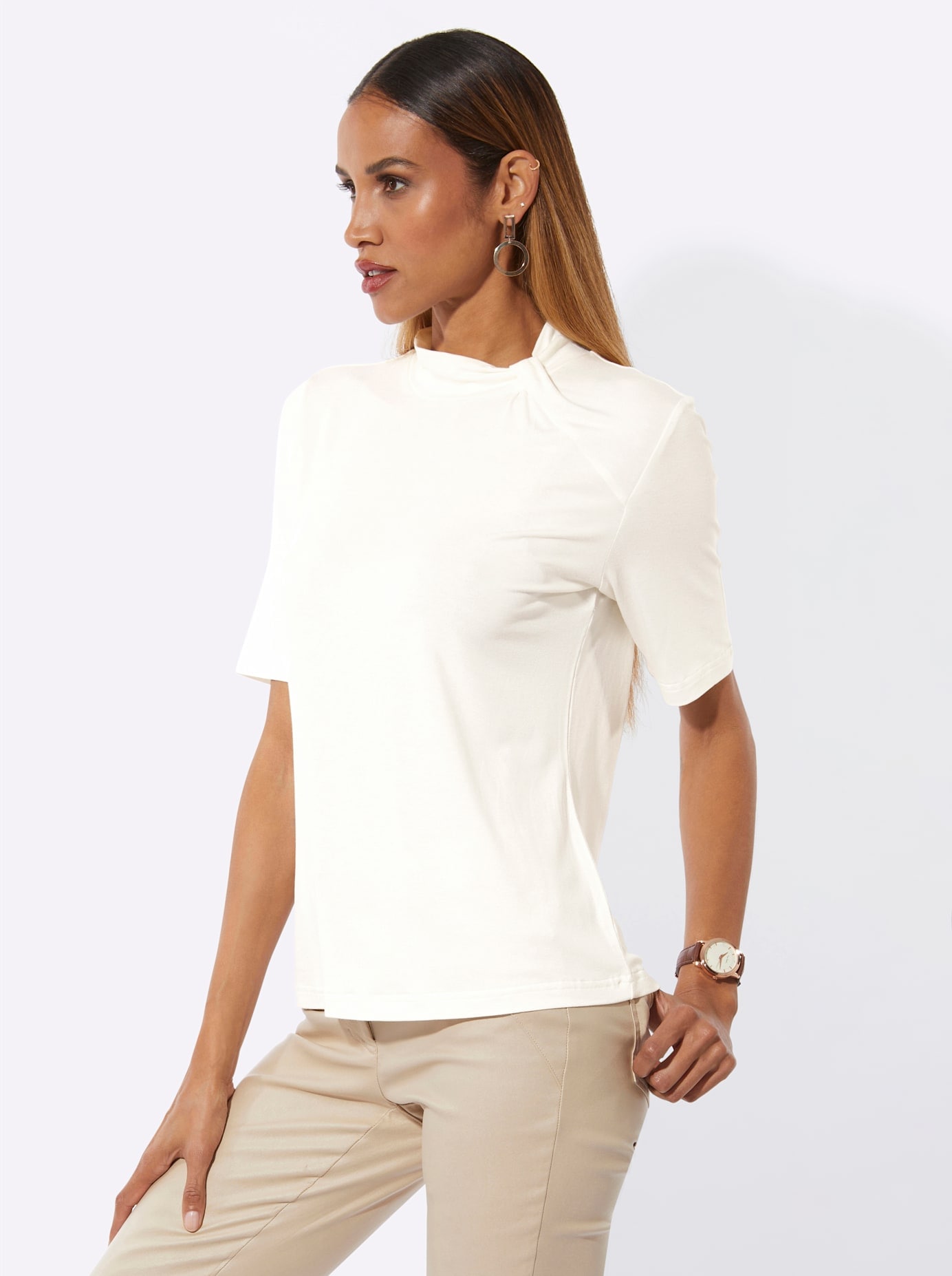 creation L Kurzarmshirt »Shirt« 1 tlg.