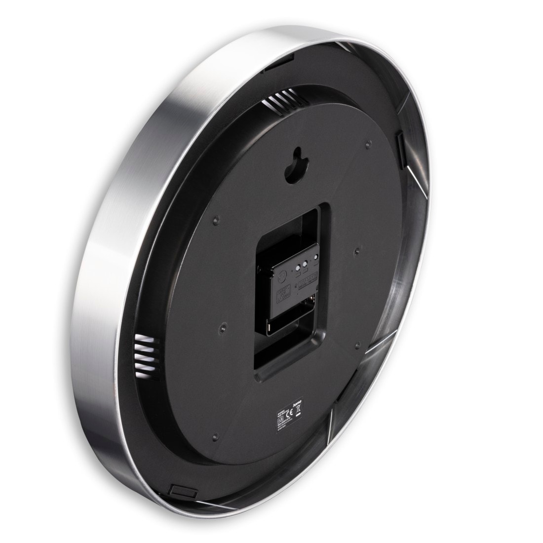 Hama Funkwanduhr »DCF-Funkuhr "Java", Ø 35 cm, Silber«