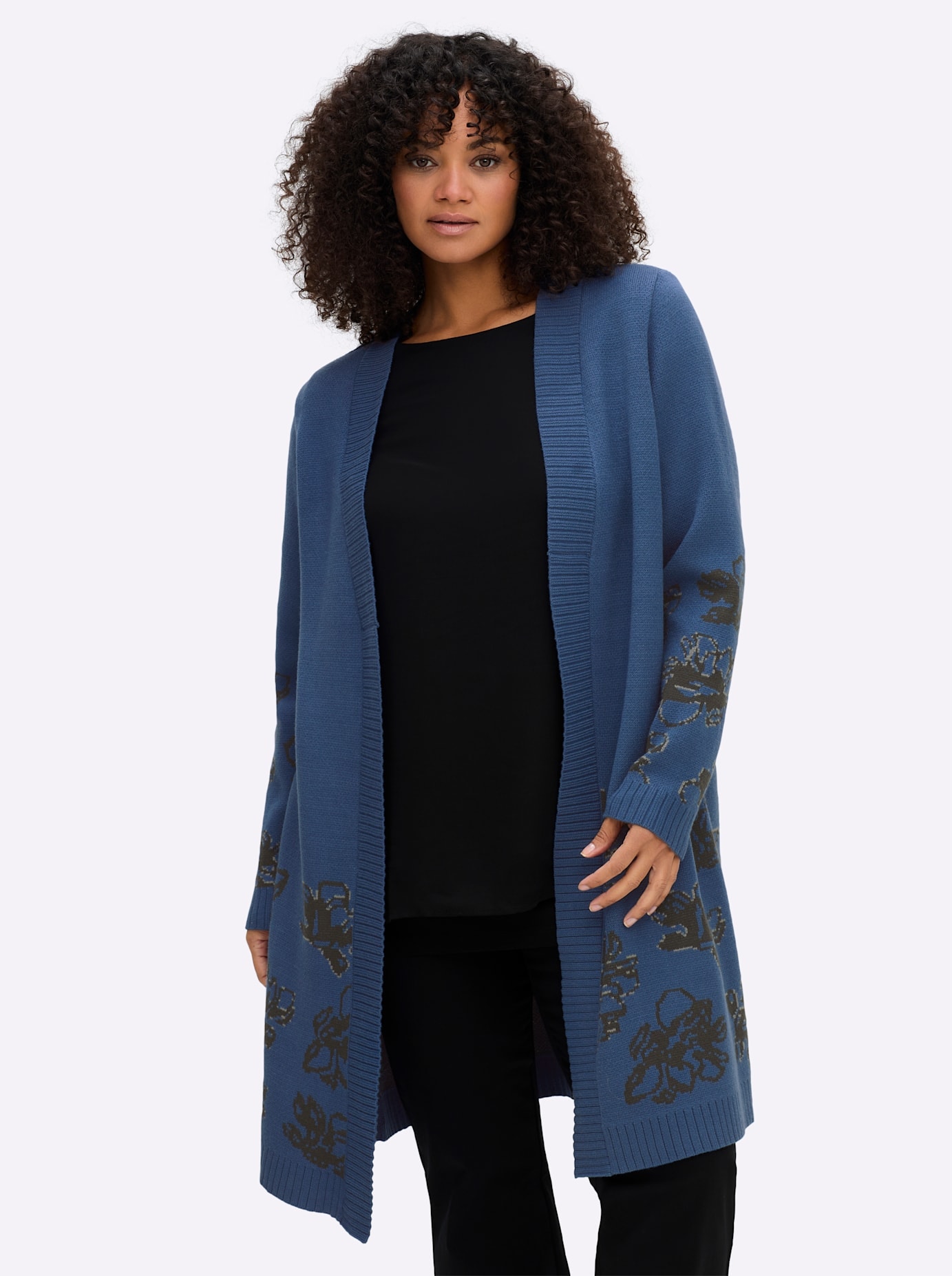 Sheego Longstrickjacke