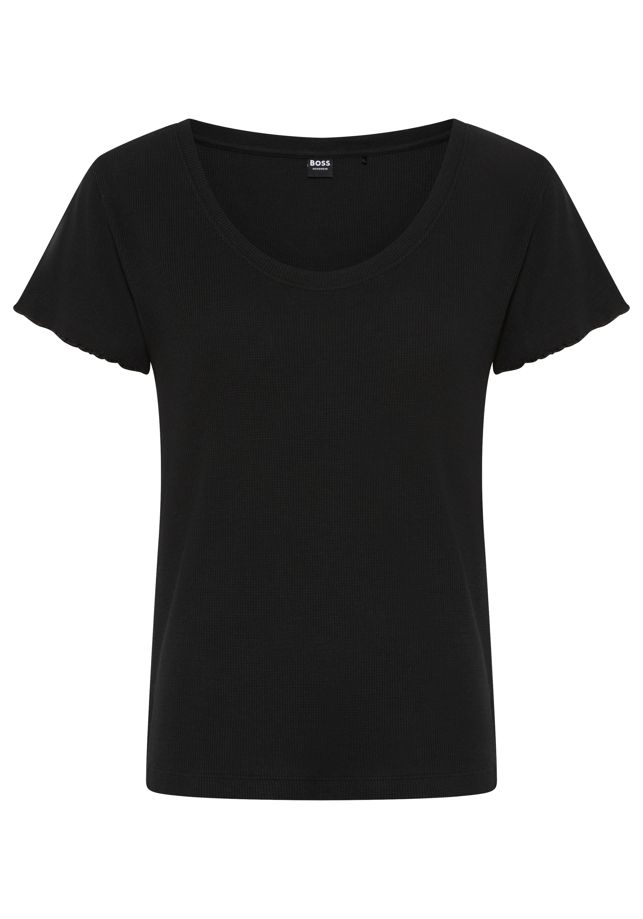 BOSS Pyjamaoberteil »Cosy Waffle_T-Shirt« aus Baumwoll-Mix mit Waffelstruktur
