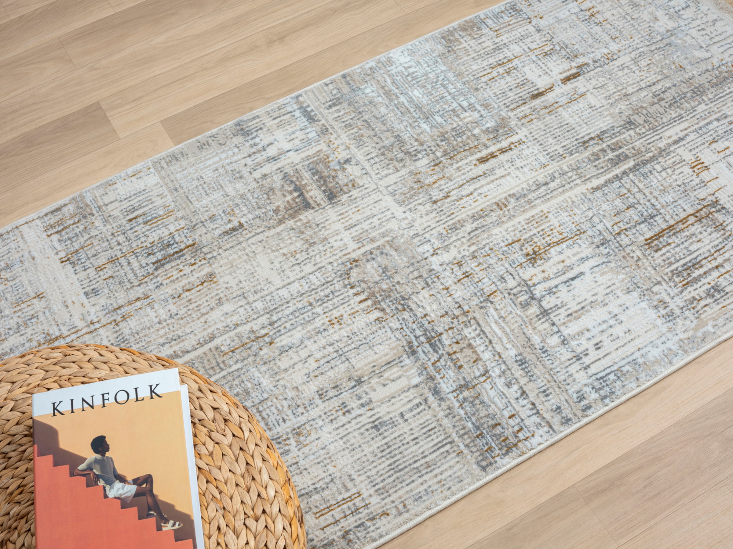 Myflair Möbel & Accessoires Teppich »My Taste« rechteckig 10 mm Höhe Kurzflor, Retro-Design, besonders weich durch Microfaser,  mit Fransen