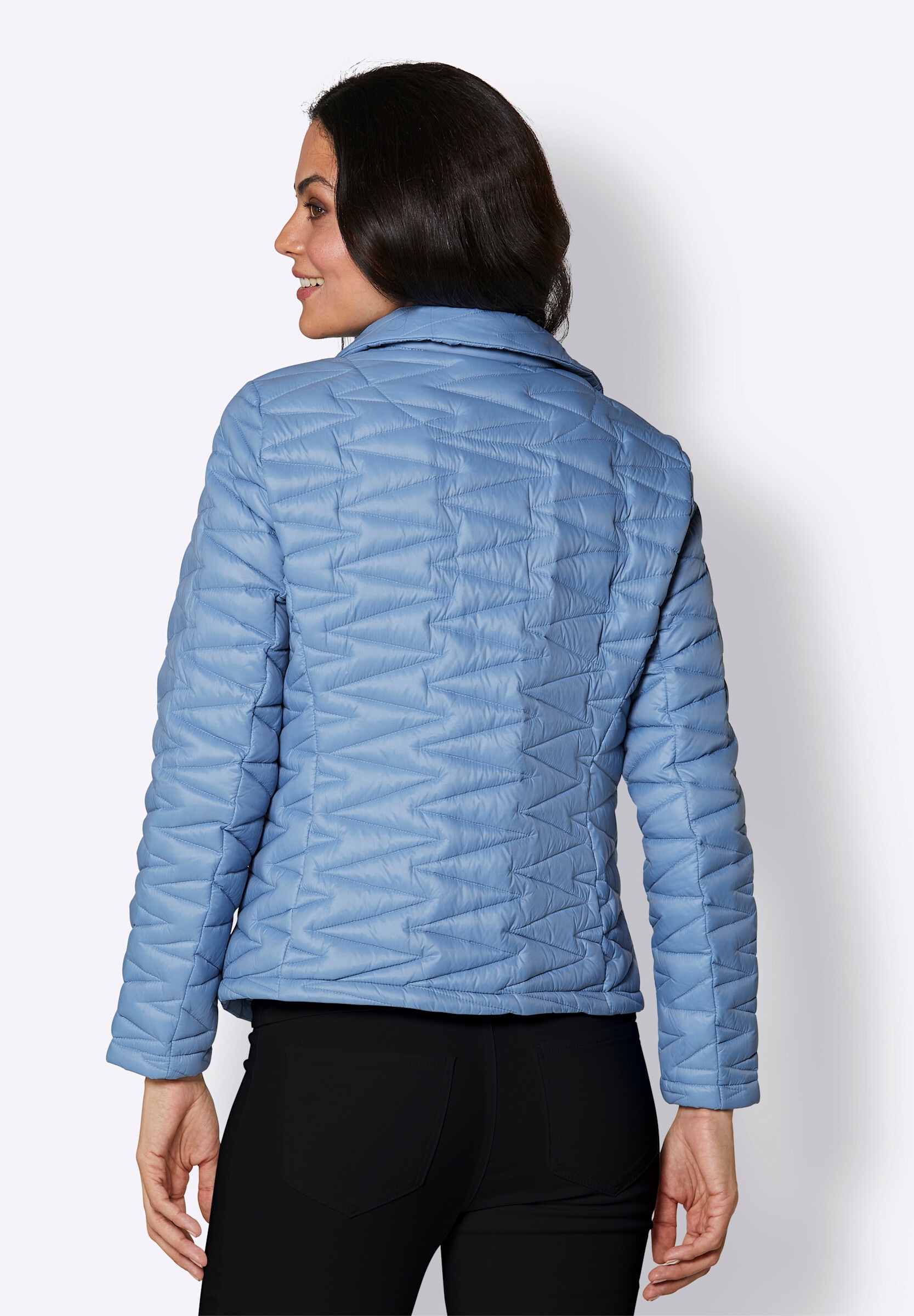 creation L Daunenjacke »Daunen-Jacke Daunenjacke mit Zick-Zack-Steppung« ohne Kapuze