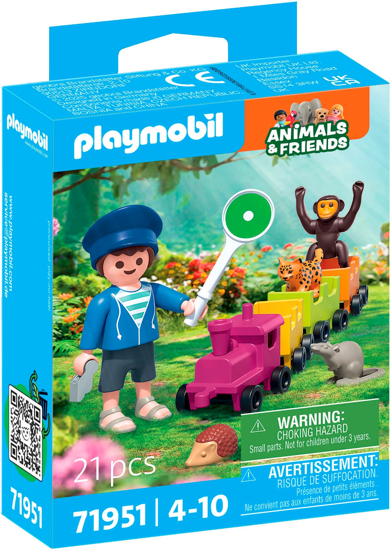 Playmobil® Konstruktions-Spielset »Kleine Lokausfahrt (71951), Animals & Friends«, (21 St.), Made in Europe
