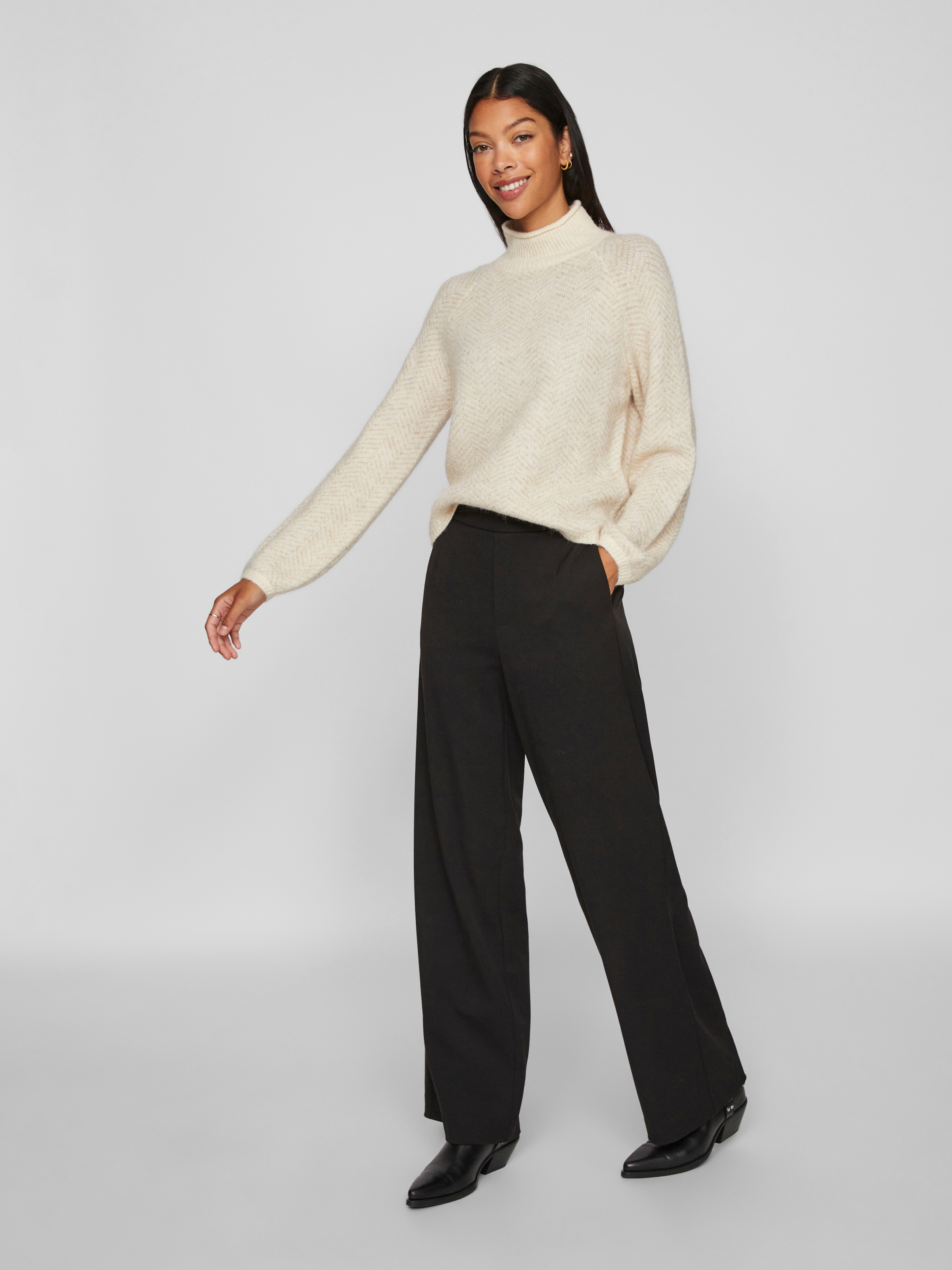 Vila Stehkragenpullover »VILORY HIGH NECK L/S KNIT TOP - NOOS«