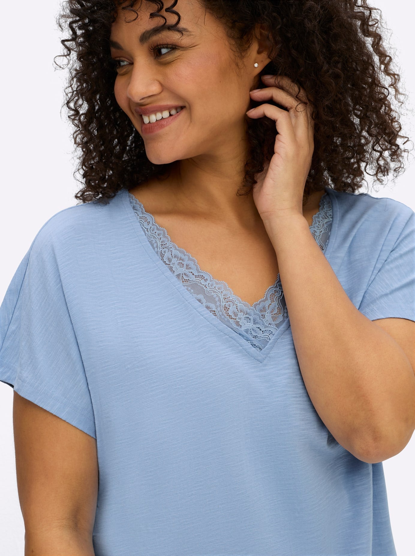 Sheego T-Shirt »Kurzarm-Shirt« 1