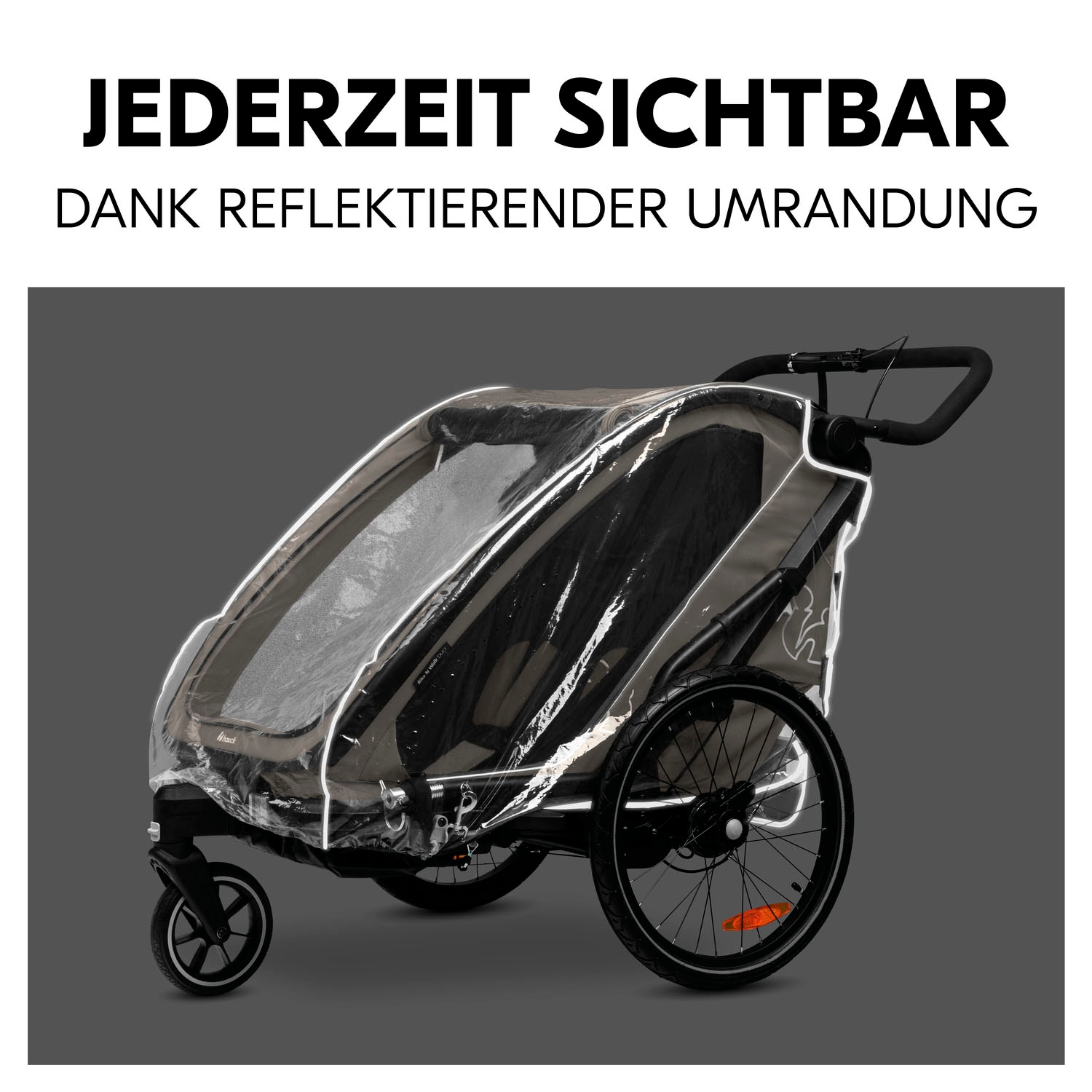 Hauck Regenverdeck »Bike N Walk Duo Raincover« für Bike N Walk Fahrradanhänger