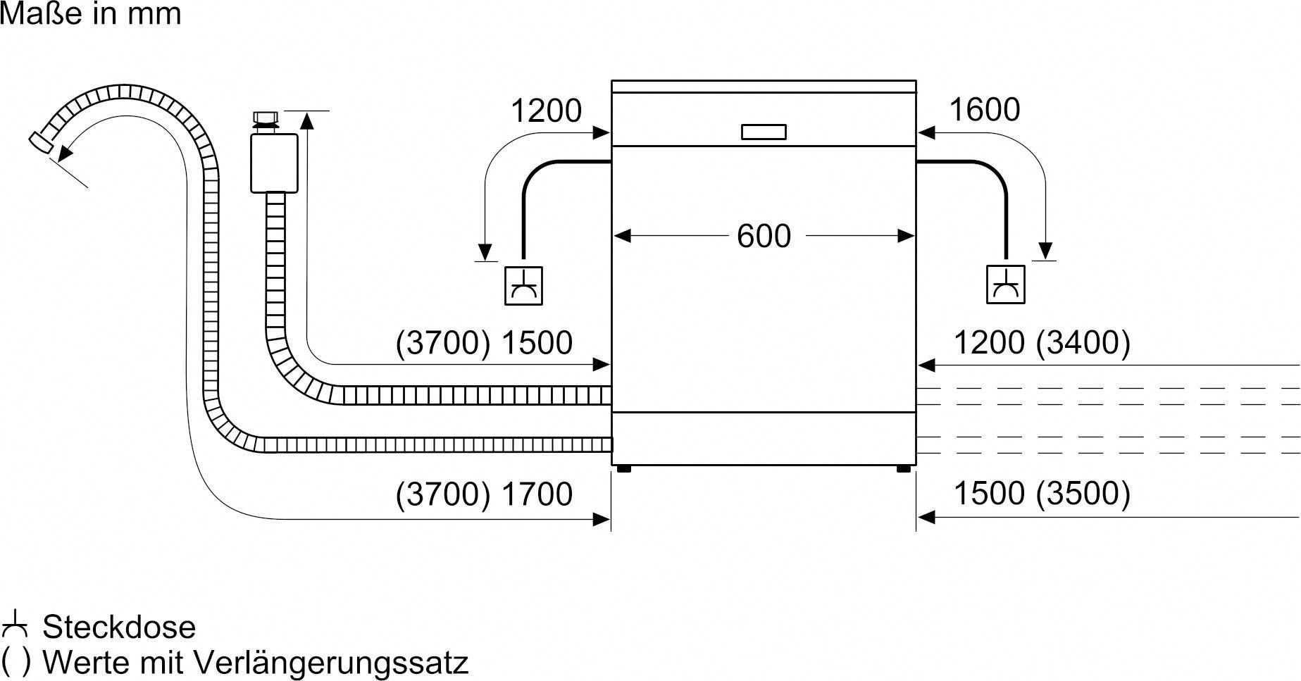 BOSCH teilintegrierbarer Geschirrspüler Serie 4 »SBI4ECS21E«, 14 Maßgedecke