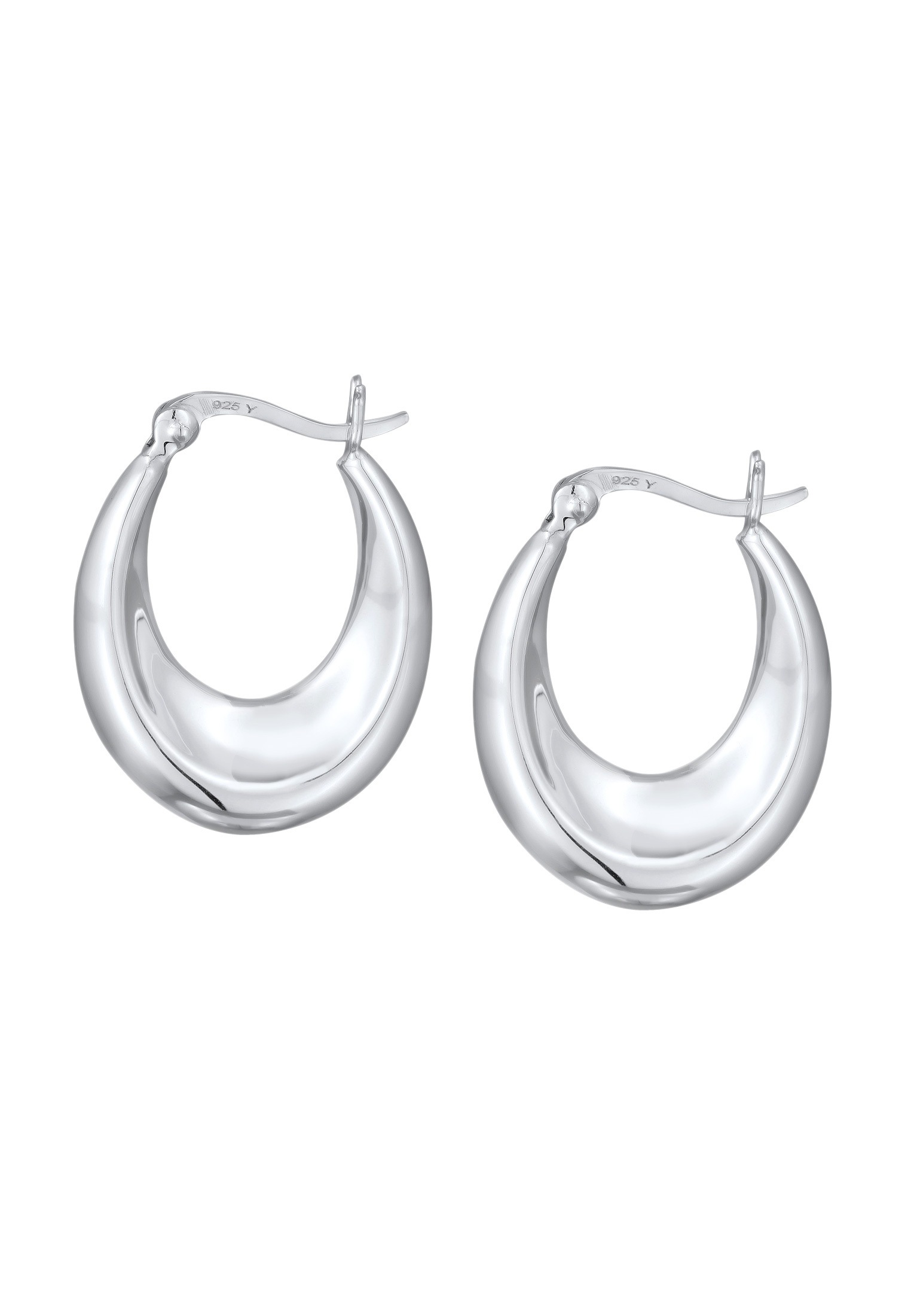 Elli Paar Creolen »Ohrringe Creolen Elegant Klassik 925 Silber«