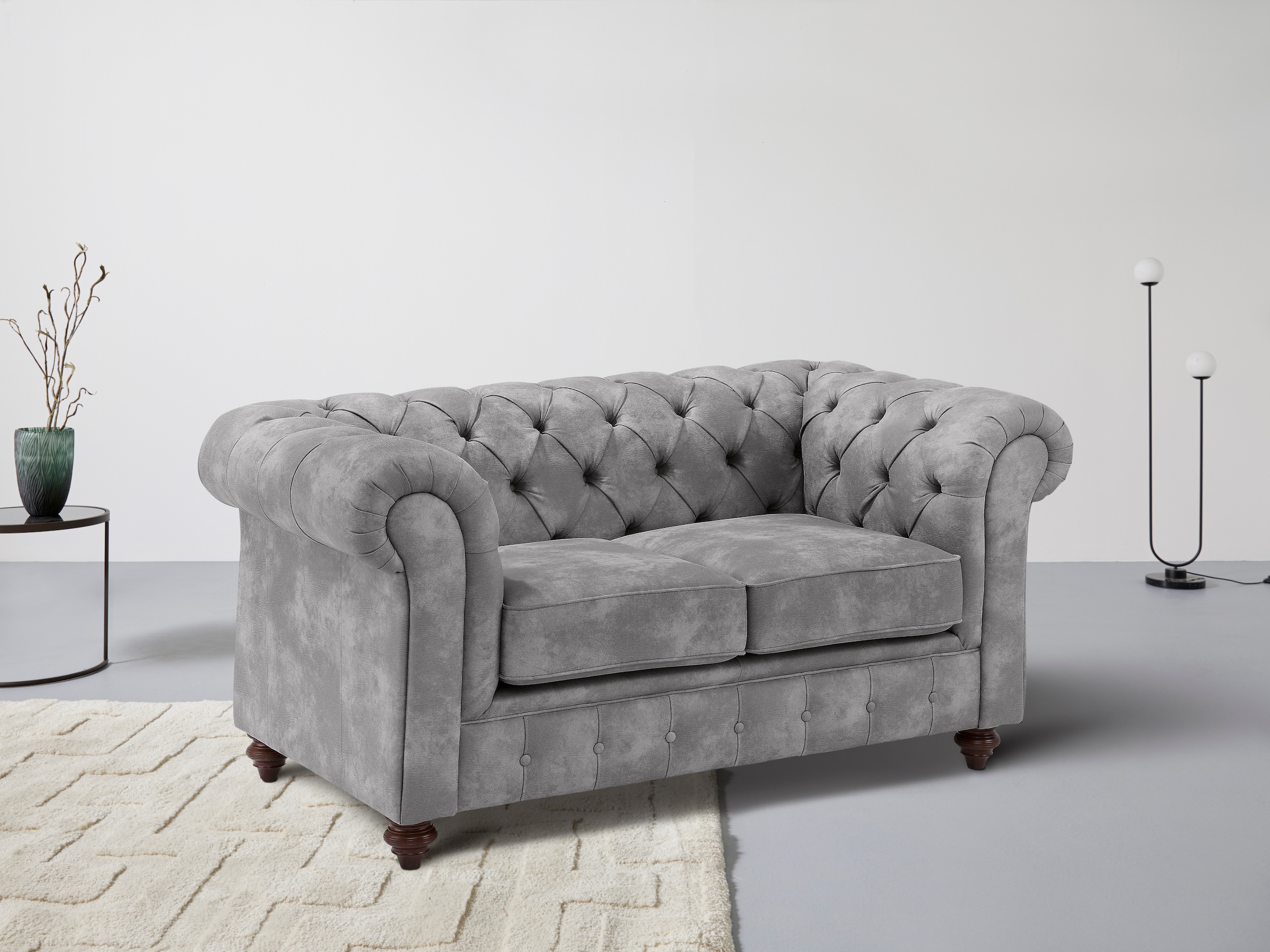 Chesterfield-Sofa »Chesterfield 2-Sitzer B/T/H: 150/89/74 cm«, mit hochwertiger...