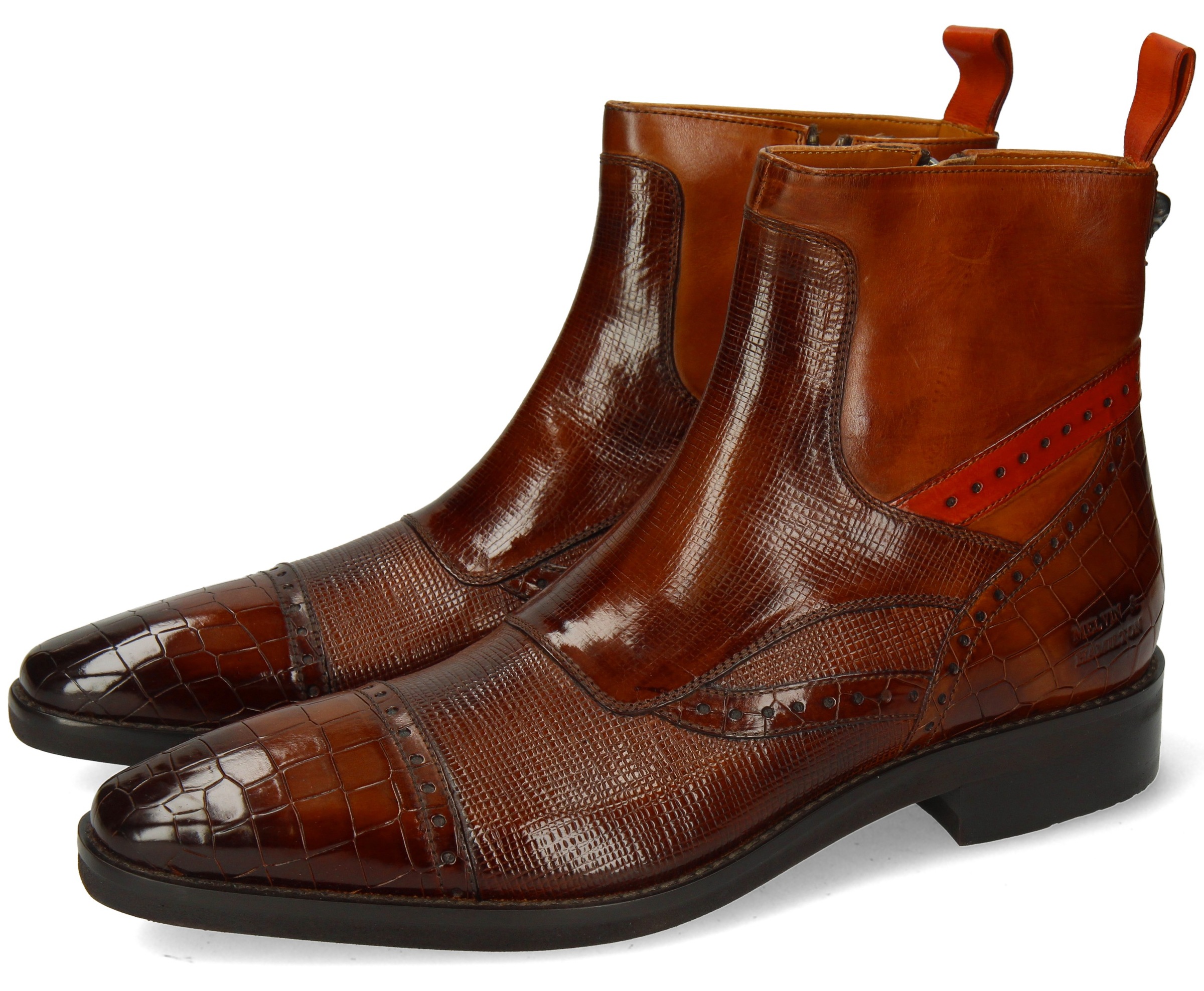 Melvin & Hamilton Bikerboots »ELVIS 74«, mit vegetabil gegerbter Lederausstattung