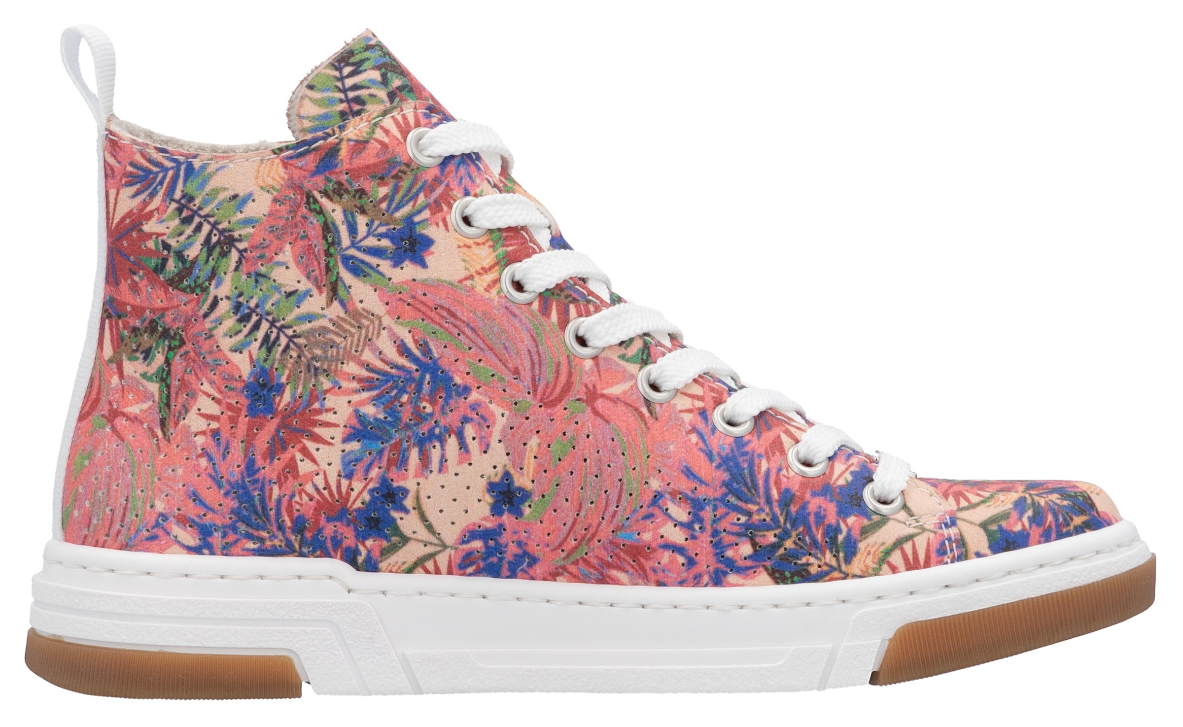 Rieker Sneaker, High Top-Sneaker, Freizeitschuh, Schnürschuh mit Plateausohle
