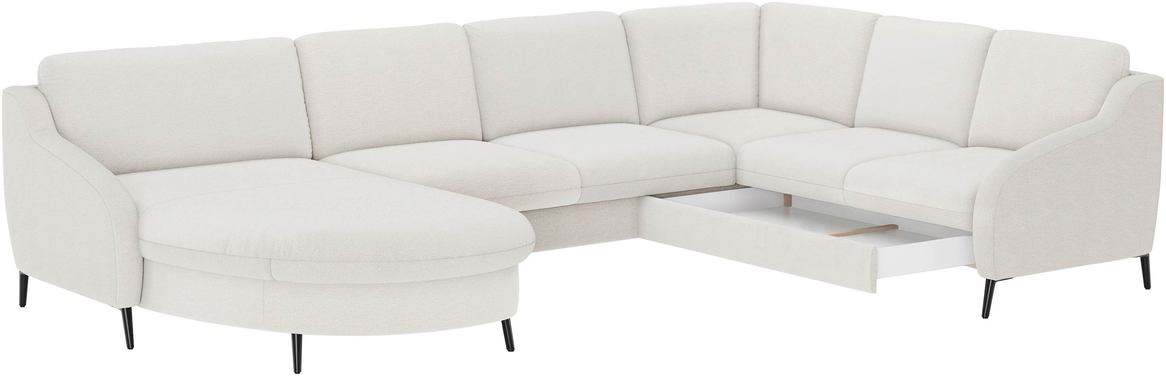 sit&more Wohnlandschaft »Soul U-Form«, wahlweise mit Bettfunktion und Schubkasten