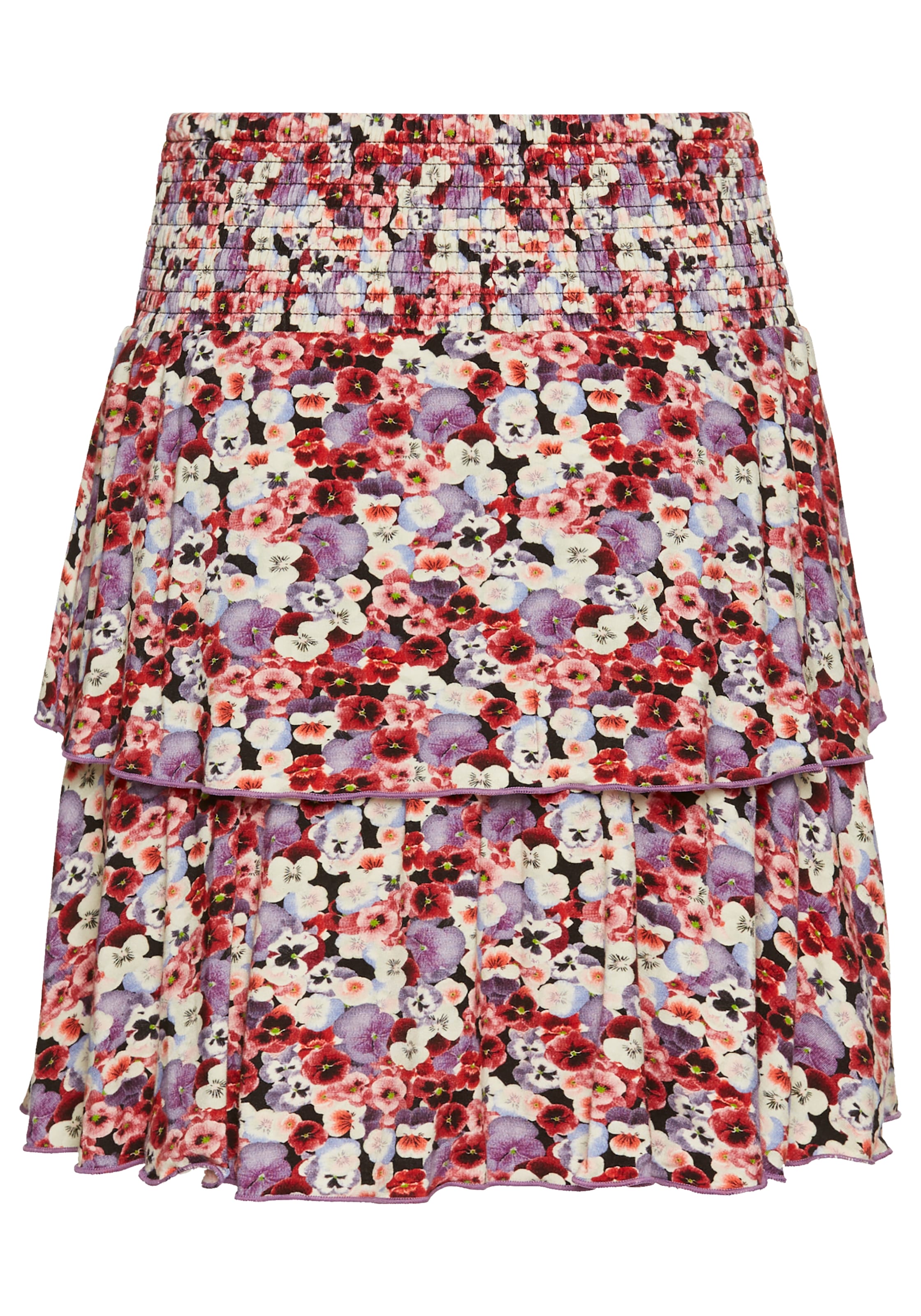 Laura Scott Jerseyrock, in Stufenform mit sommerlichem Blumenprint