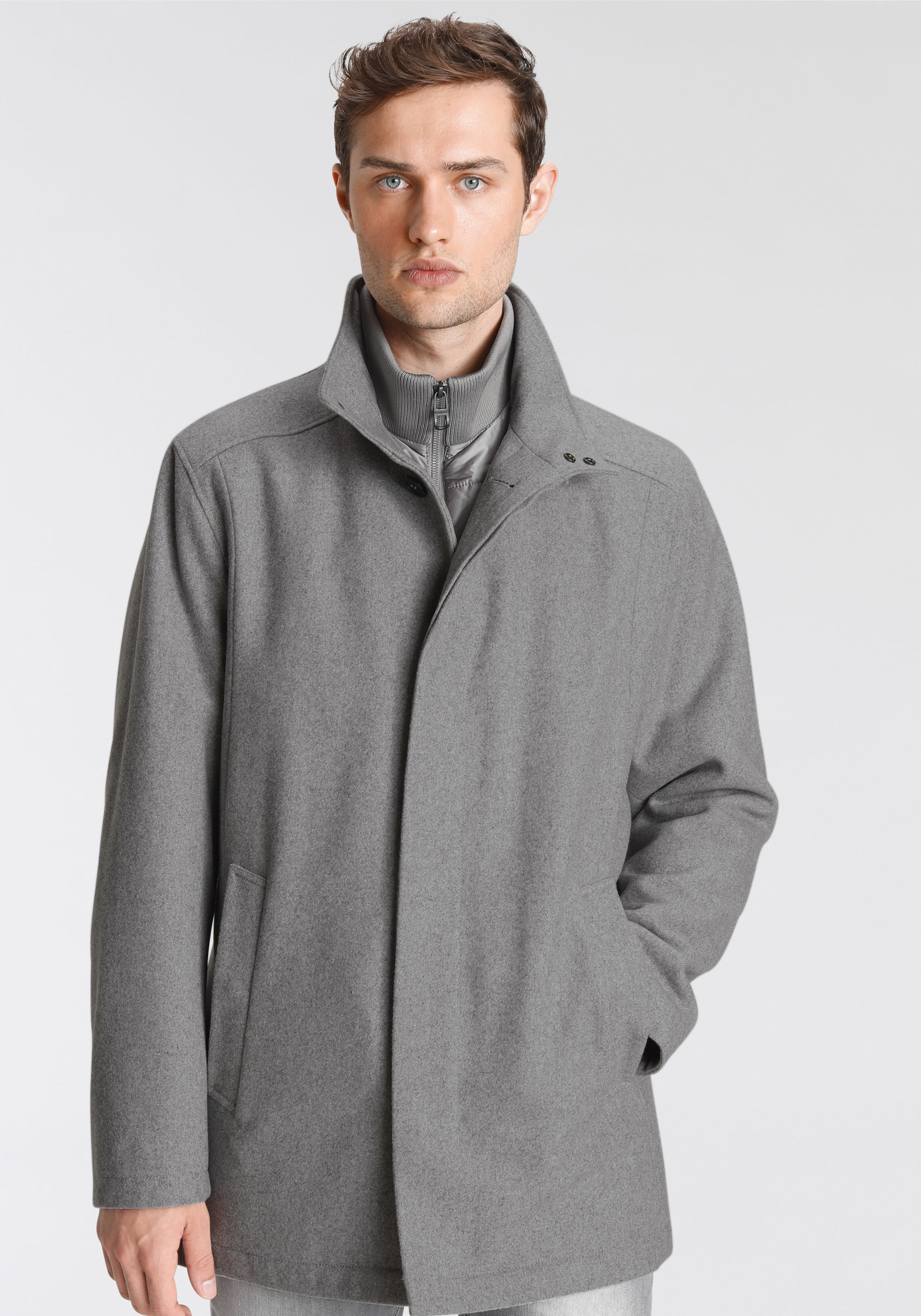 Winterjacke, mit fixierter Weste