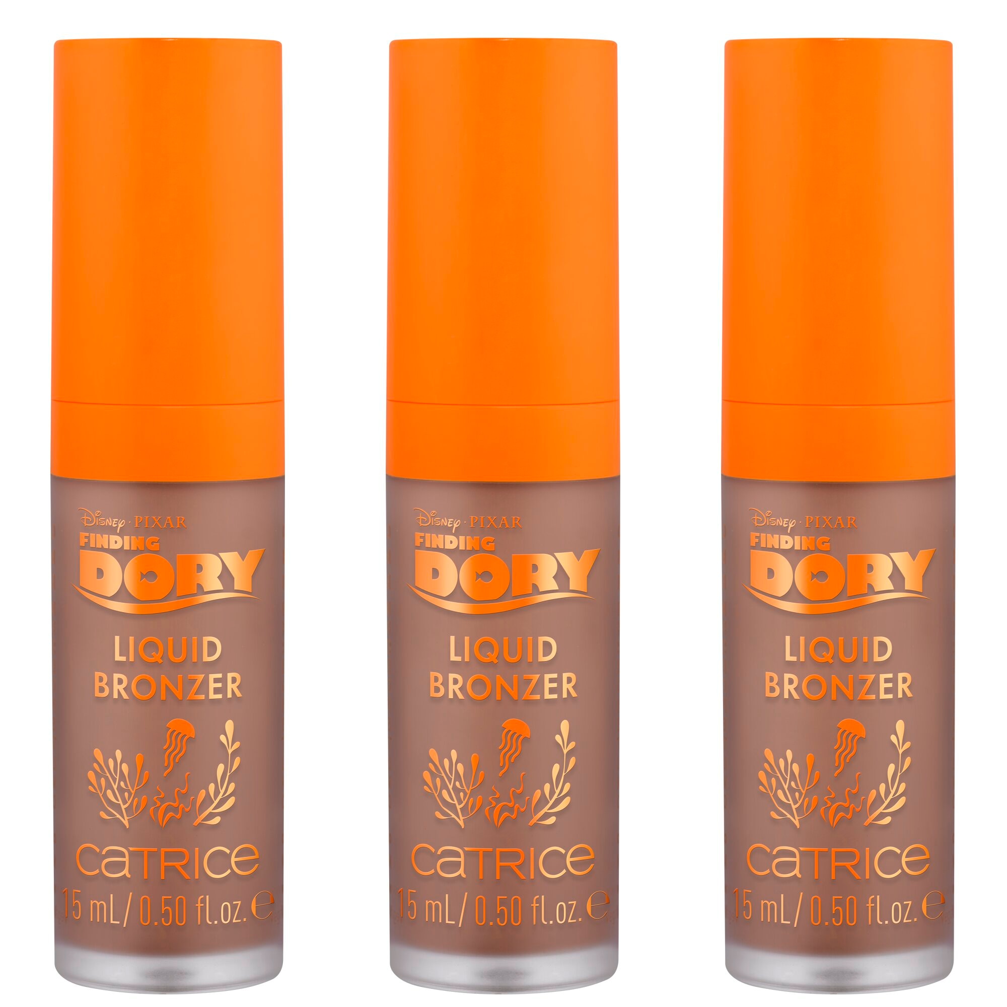Catrice Bronzer-Puder »Disney Pixar Finding Dory Matte Liquid Bronzer«, (Set, 3 tlg.), mit langanhaltendem Finish