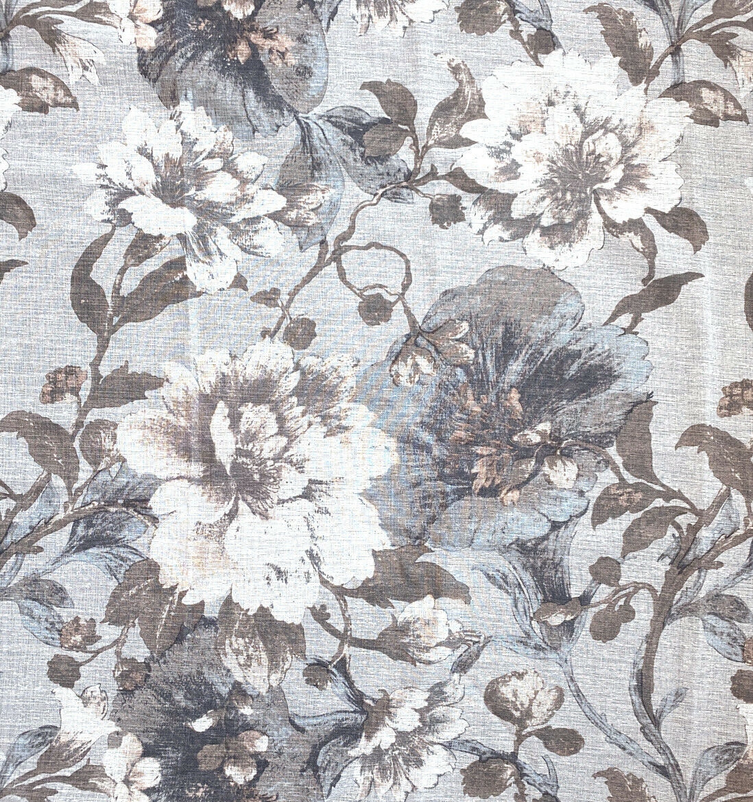 Weckbrodt Vorhang »Charlotte«, (1 geblümt floral, OTTO St.), Ösen, Leinen, bei halbtransparent, Ösenschal, online