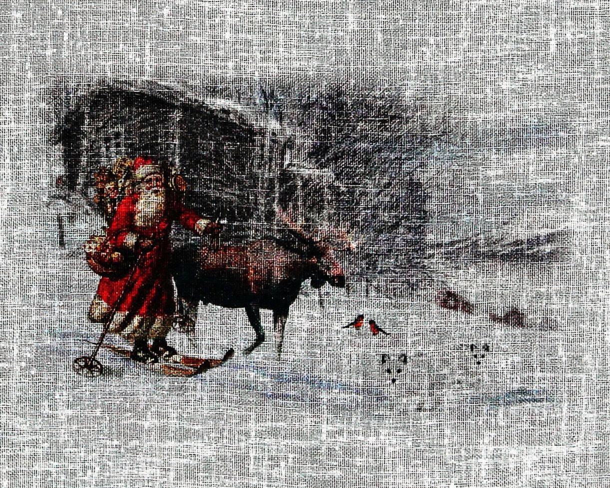 DECO Landhaus-Look Scheibengardine OF HOSSNER ART (1 St.), OTTO »Weihnachtsmann«, HOME - online bei