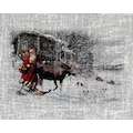 HOSSNER - ART OF HOME DECO Scheibengardine »Weihnachtsmann«, (1 St.), Landhaus-Look