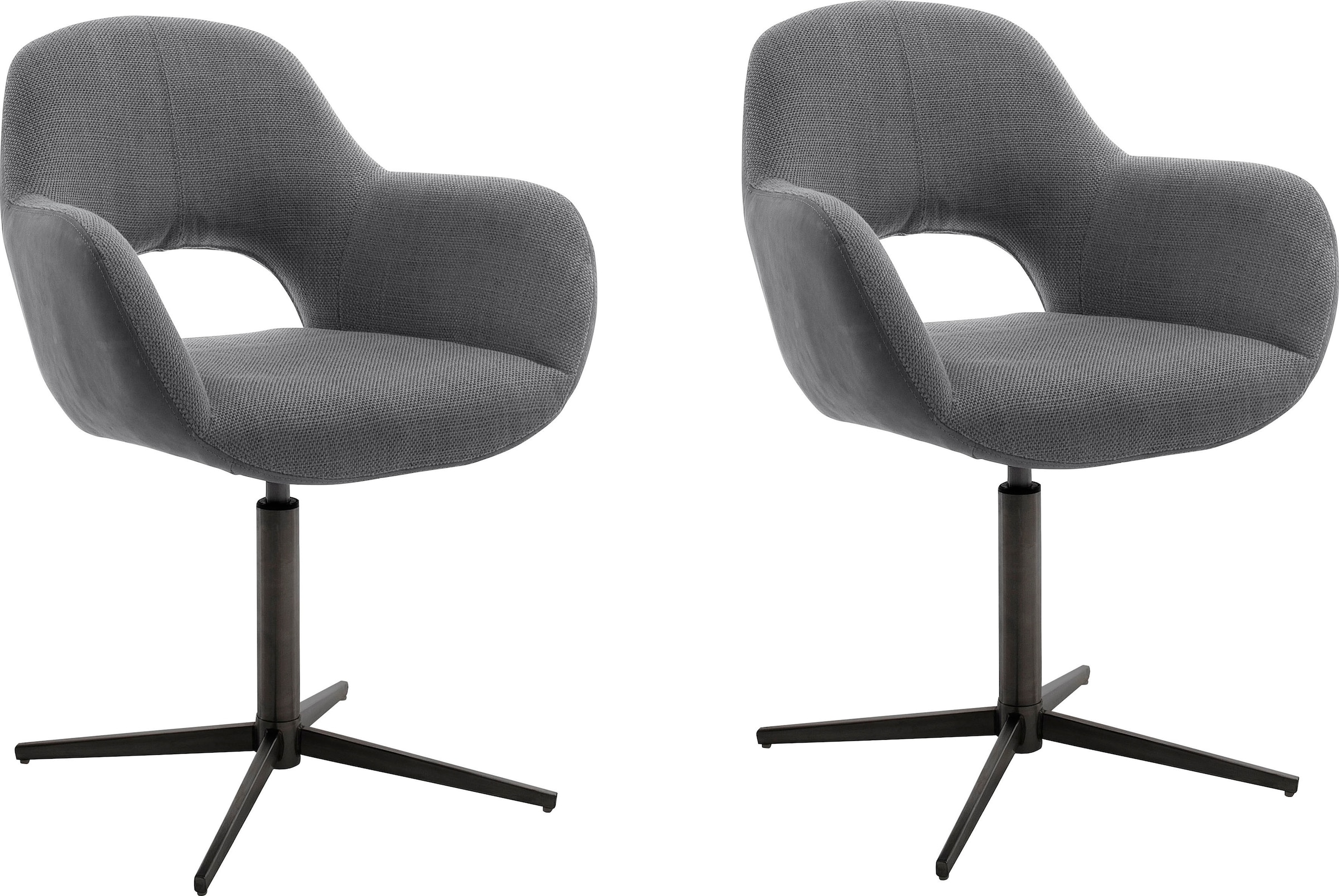 MCA furniture Esszimmerstuhl »Melrose«, (Set), 2 St., Stuhl 360°drehbar mit Nivellierung