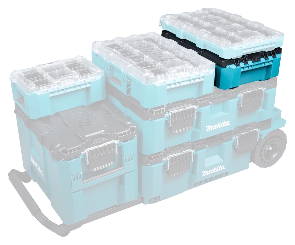 Makita Werkzeugbox »MAKTRAK  M »P-91039« max.34kg, 18,41L, Copolymer-Kunststoff« Effizientes Be- und Entladen mit dem MAKTRAK Koffer Sortiment