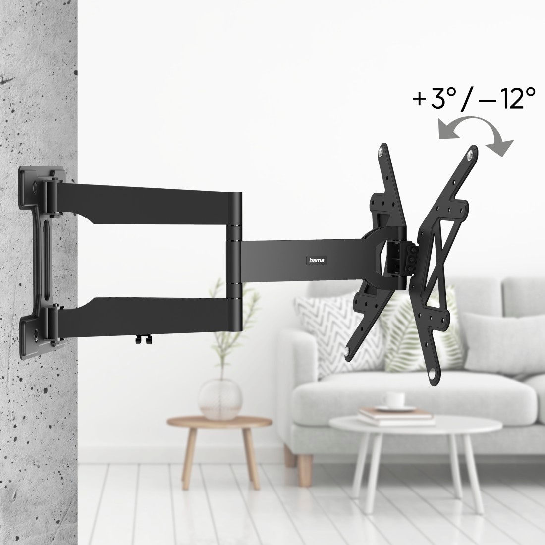 Hama TV-Wandhalterung »TV Halterung schwenkbar, vollbeweglich, (32"- 65"), 43", 50", 55"«, bis 165 cm Zoll