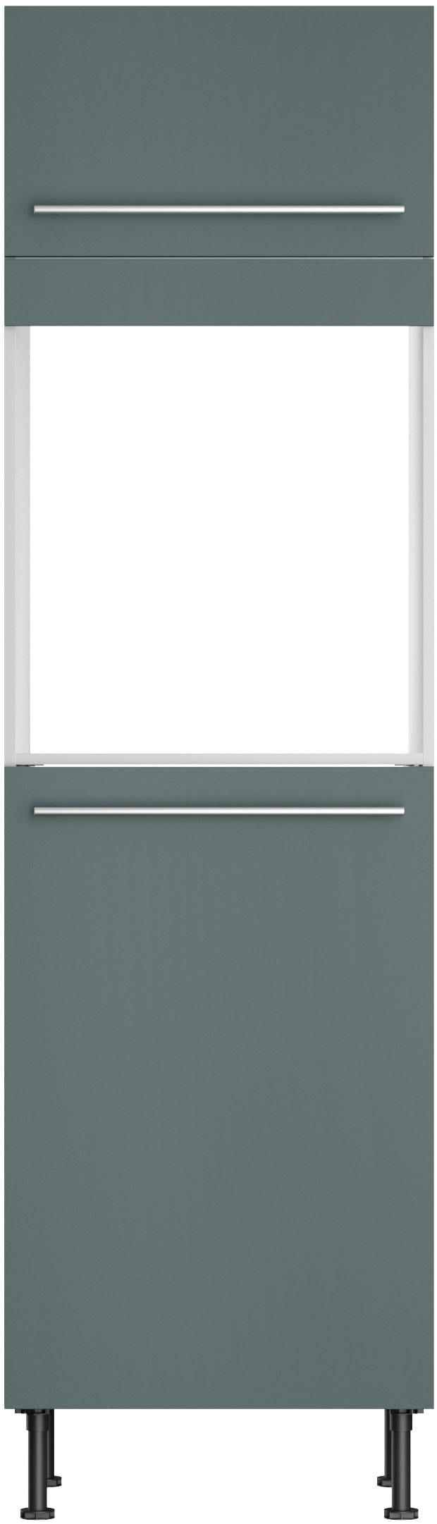 KOCHSTATION Backofen/Kühlumbauschrank »KS-Bern2«, B 60 cm, H 211,8 cm, 1 Klappe, 1 Tür (H 89,2 cm), 1 feste Blende